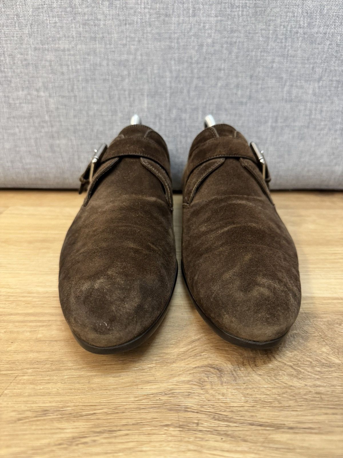 Louis Vuitton Louis Vuitton Paris Brown Suede Moccasin Monk 6,5 40,5 Size US 7.5 / EU 40-41 - 5 Thumbnail