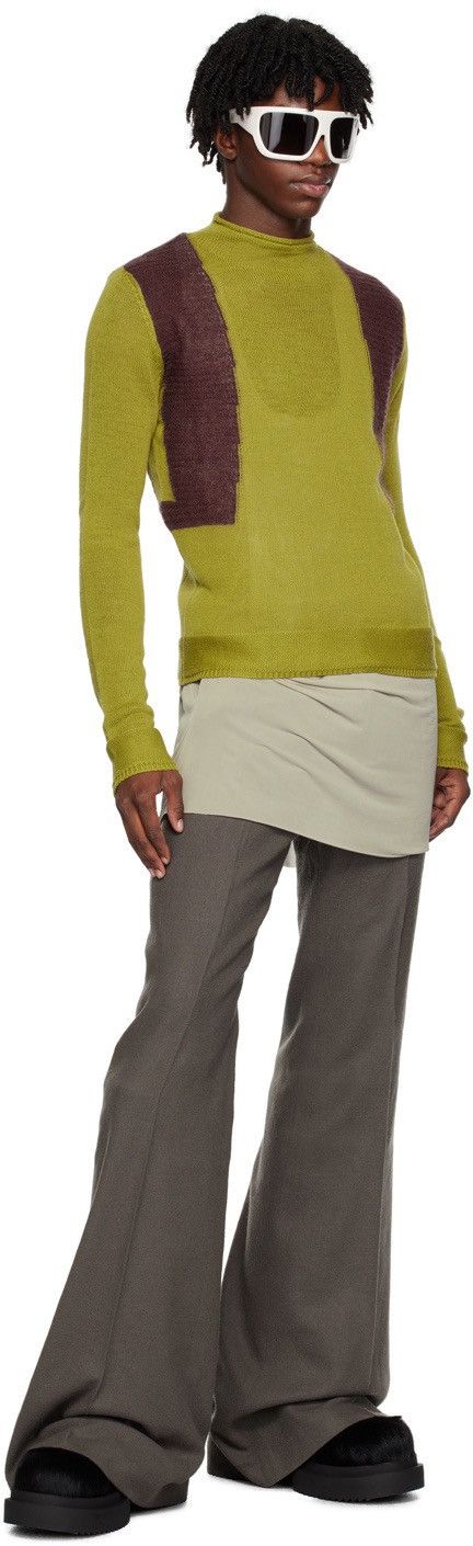 Rick Owens Last Rick Owens Green & Purple Harness Woolen Sweater Size S / US 4 / IT 40 - 6 Thumbnail