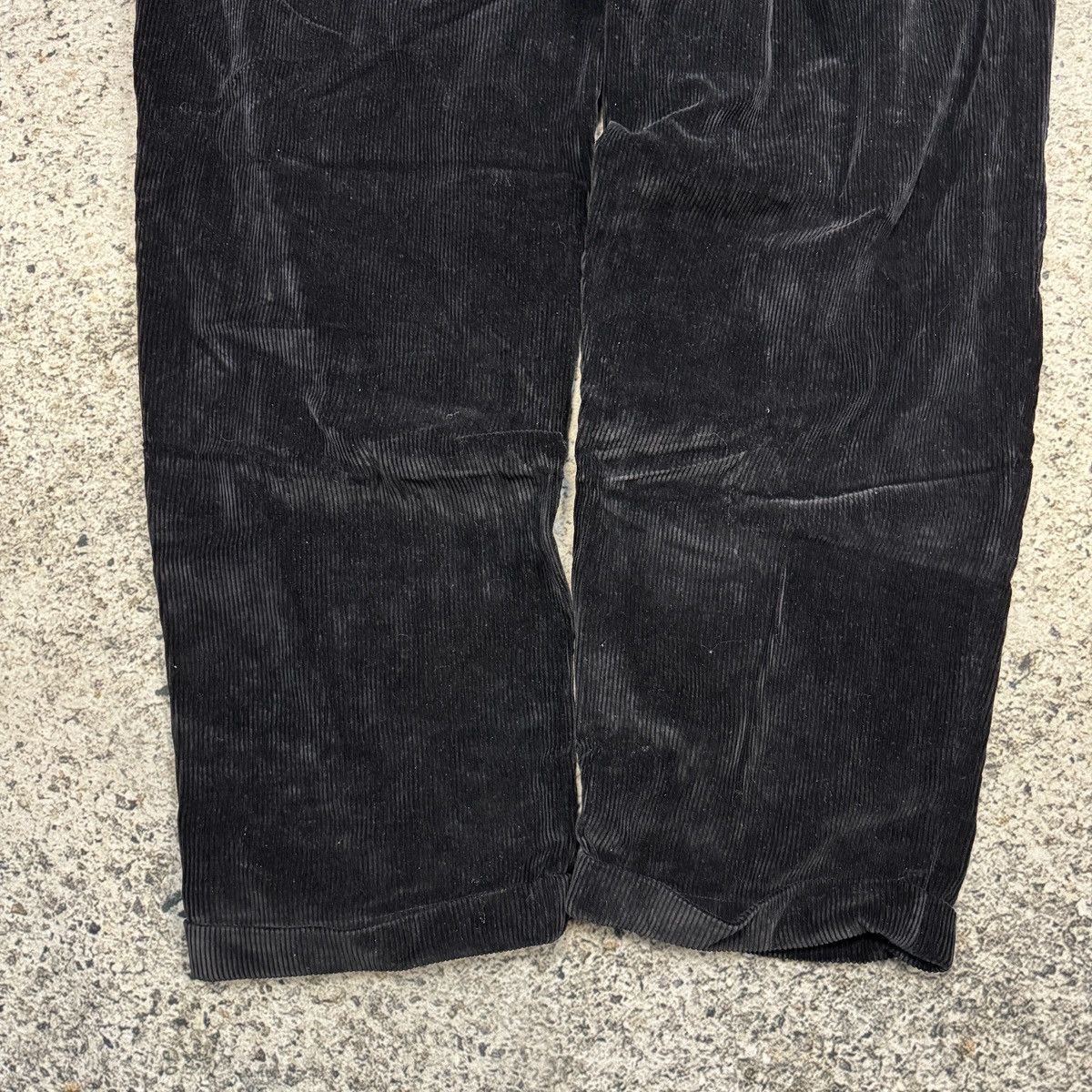 Vintage 90s Nautica Baggy Black Corduroy Pants ERD RRL Bode Grunge Size US 42 / EU 58 - 8 Thumbnail