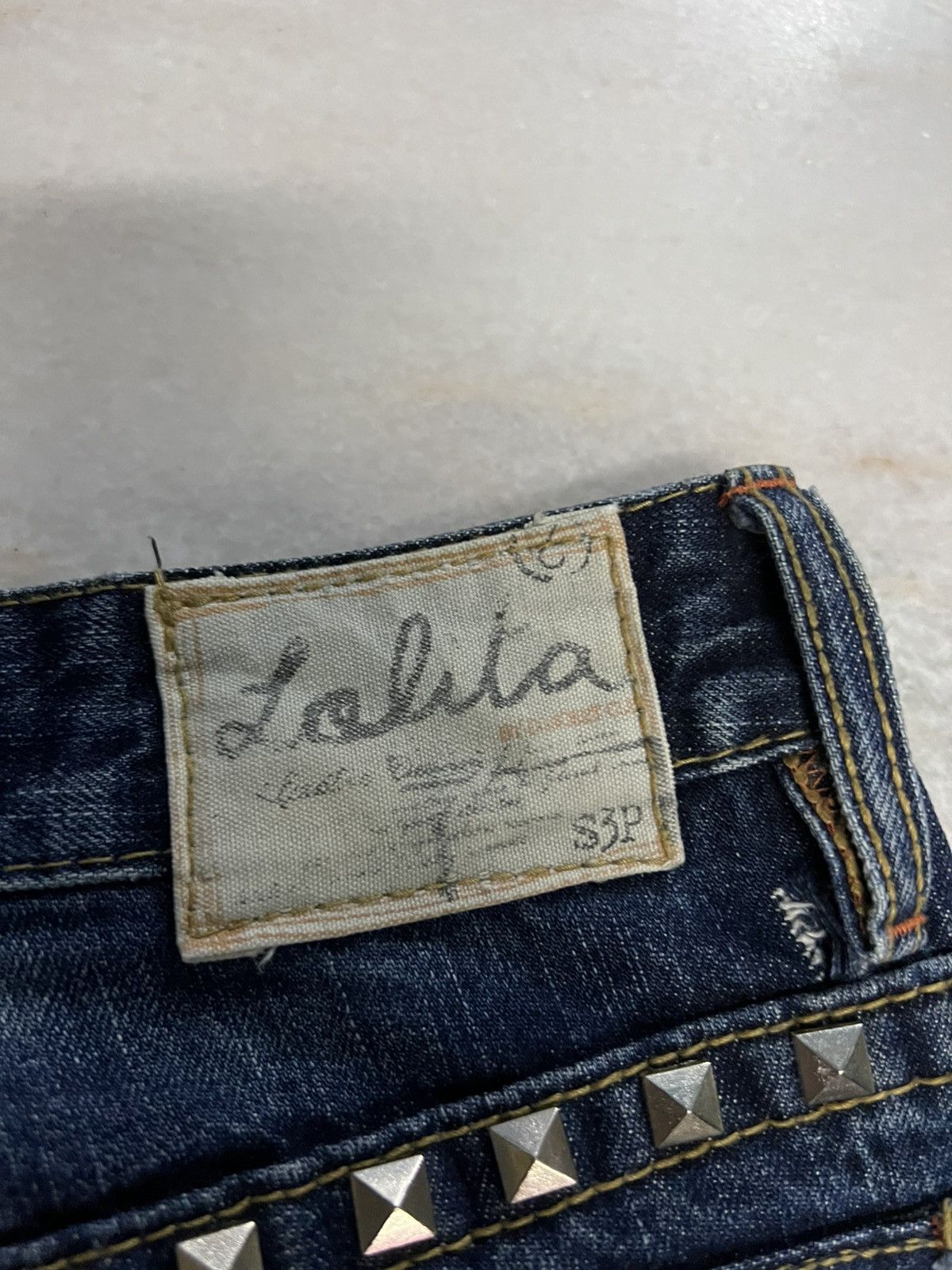 14th Addiction × If Six Was Nine × Japanese Brand 💥Flare💥 Vintage 90’s Style Lolita Club Mud Wash Jean Size US 32 / EU 48 - 18 Thumbnail
