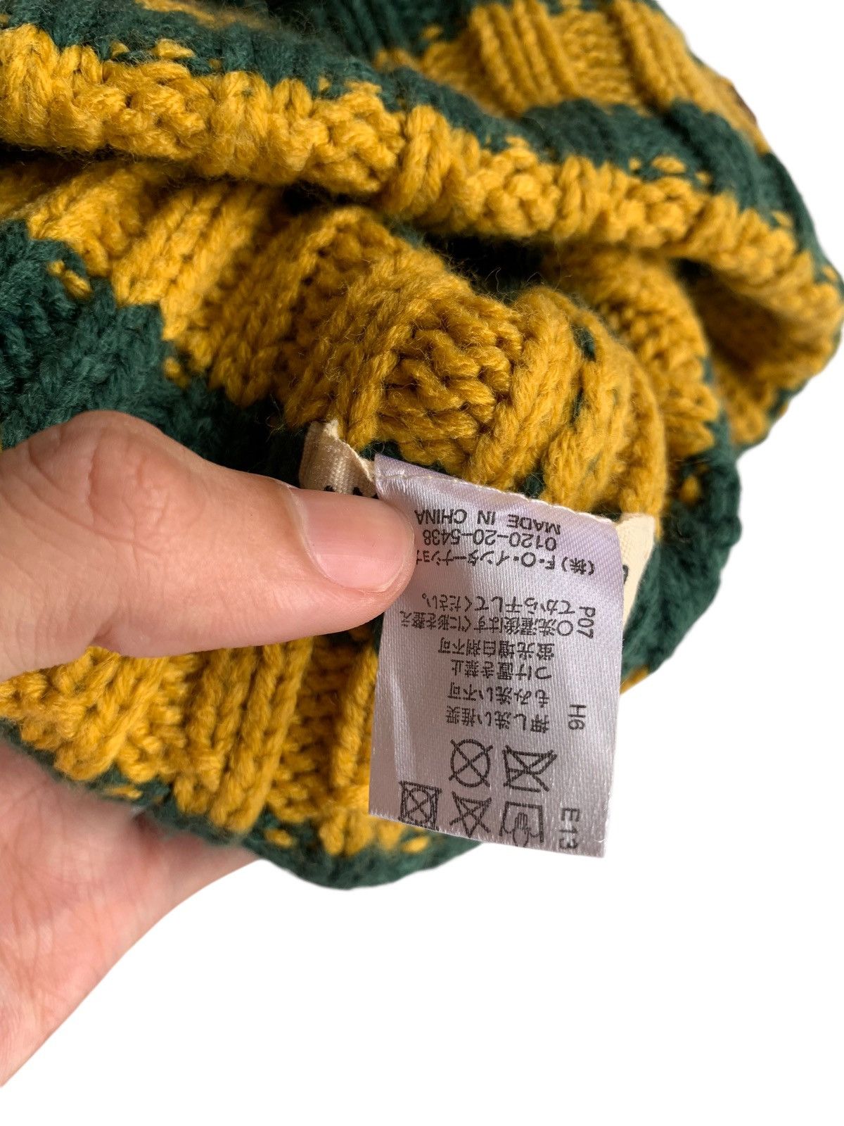 Japanese Brand × Kapital × Vintage Knitted Crochet Stripe Winter Session Beanie Hats Size ONE SIZE - 8 Thumbnail