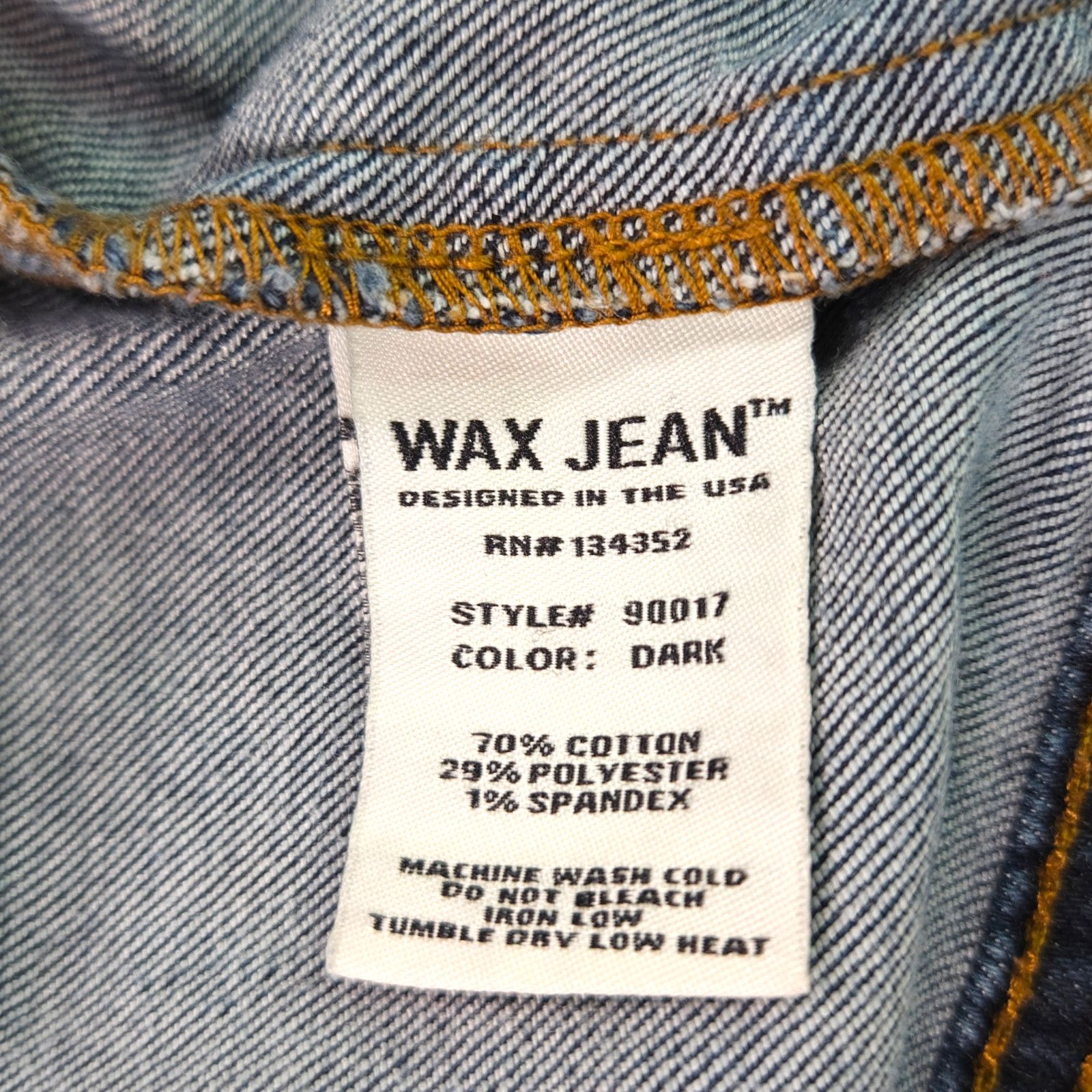 Other EUC Wax Jean Classic Denim Crop Jean Jacket Sz. S Dark Denim Size S / US 4 / IT 40 - 5 Thumbnail