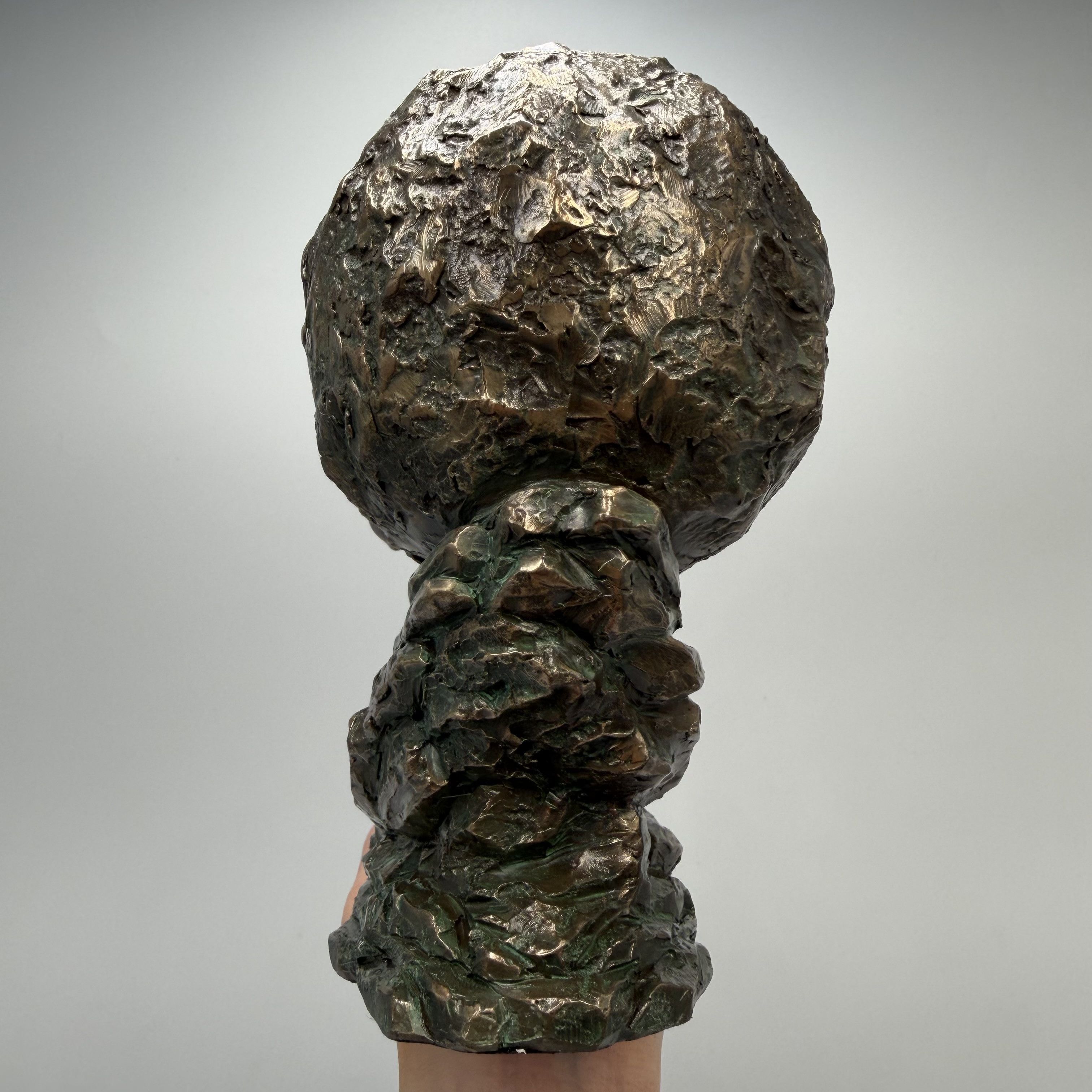 Vintage Sisyphus Bronze Finish Figurine Polystone Greek Mythology Size ONE SIZE - 10 Thumbnail