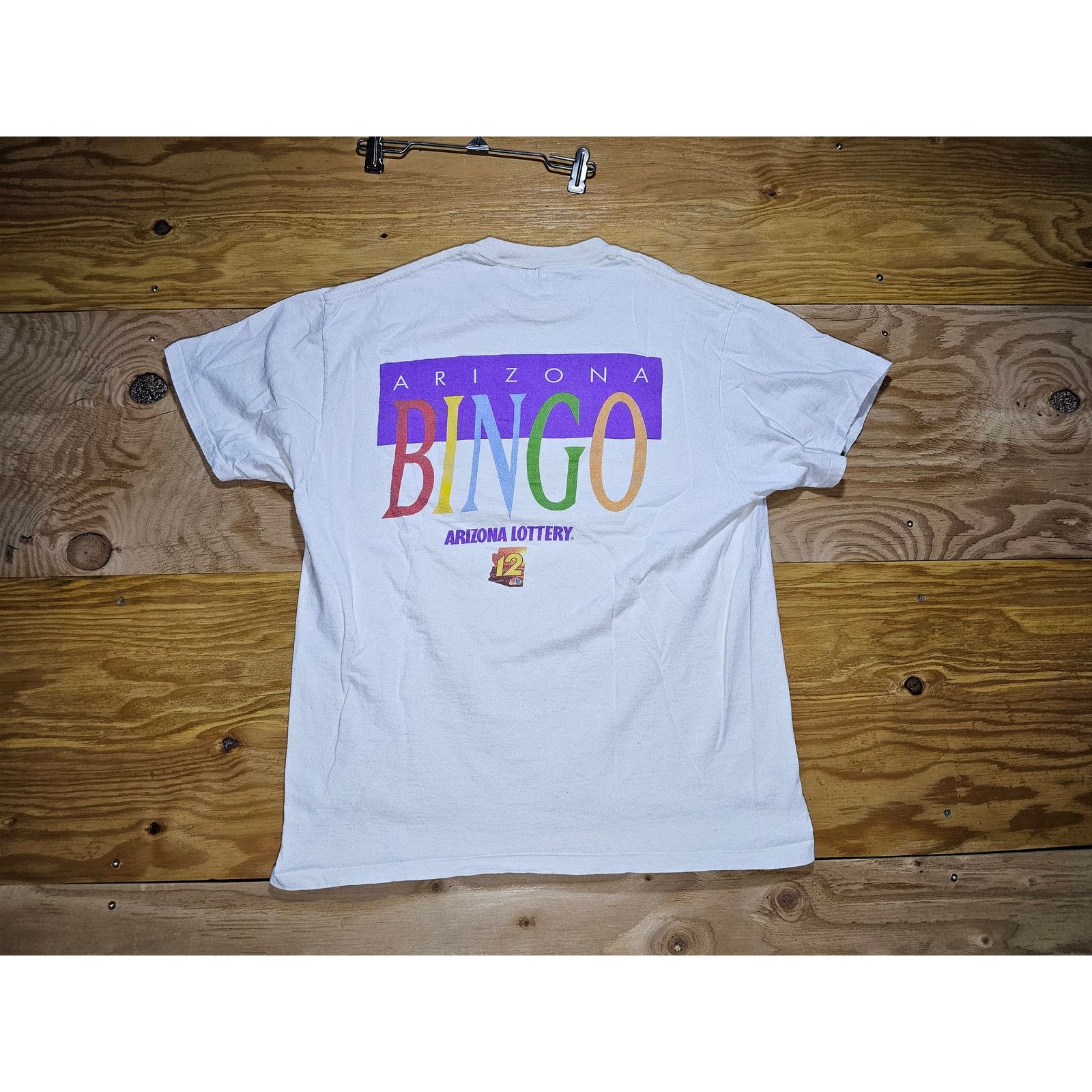 Delta Arizona Bingo T-Shirt White Sz L 1990s Size US L / EU 52-54 / 3 - 1 Thumbnail