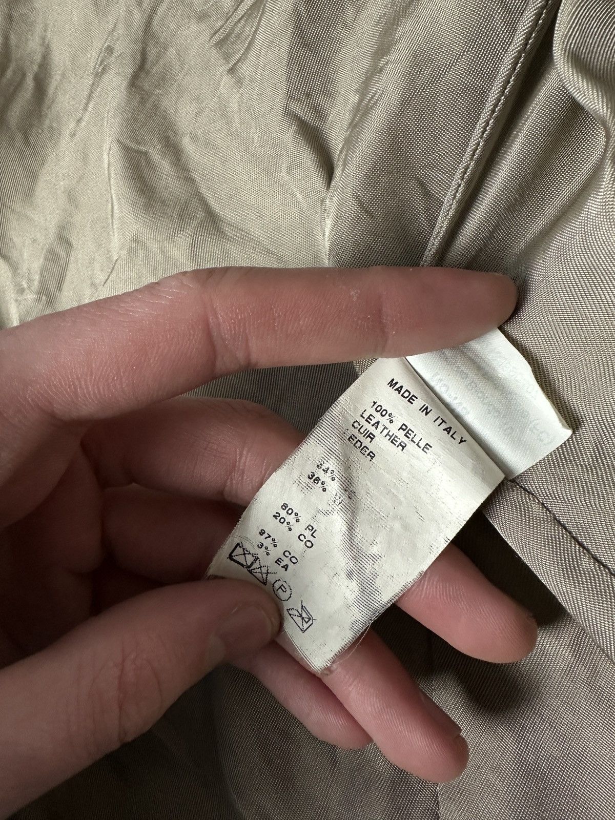 Other 🚨Y2K RICK OWENS TYPE DIRTY SLIM FIT ZIP LEATHER JACKET Size L / US 10 / IT 46 - 9 Thumbnail