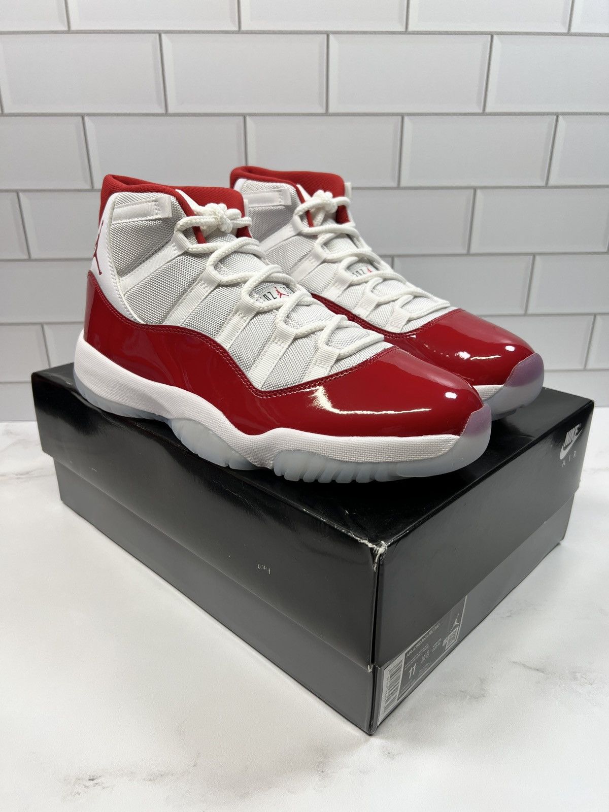 Jordan Brand NEW Nike Retro Air Jordan Cherry Red 11s 11 Men’s Men Size US 11 / EU 44 - 1 Thumbnail