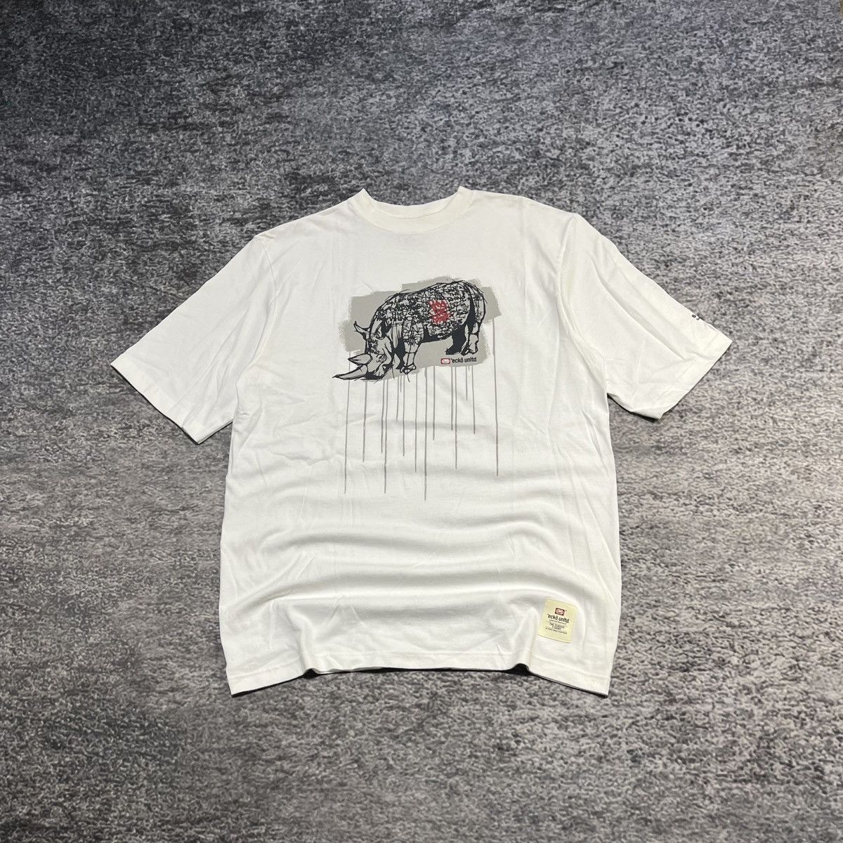 Ecko Unltd. VINTAGE Y2K ECKO UNLTD RHINO GRUNGE SKATER WHITE T SHIRT Size US M / EU 48-50 / 2 - 1 Thumbnail