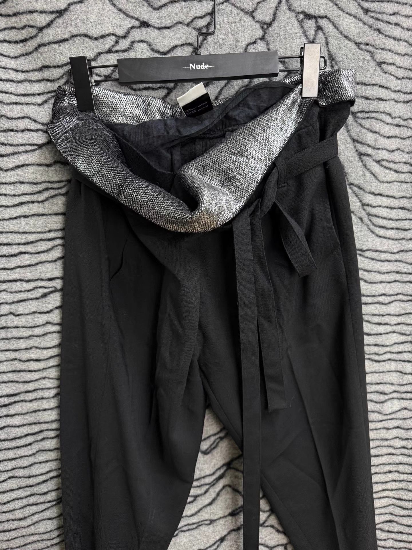 Ann Demeulemeester Ann Demeulemeester Feather Detail Lace-Up Trousers K20 Size US 36 / EU 52 - 3 Thumbnail