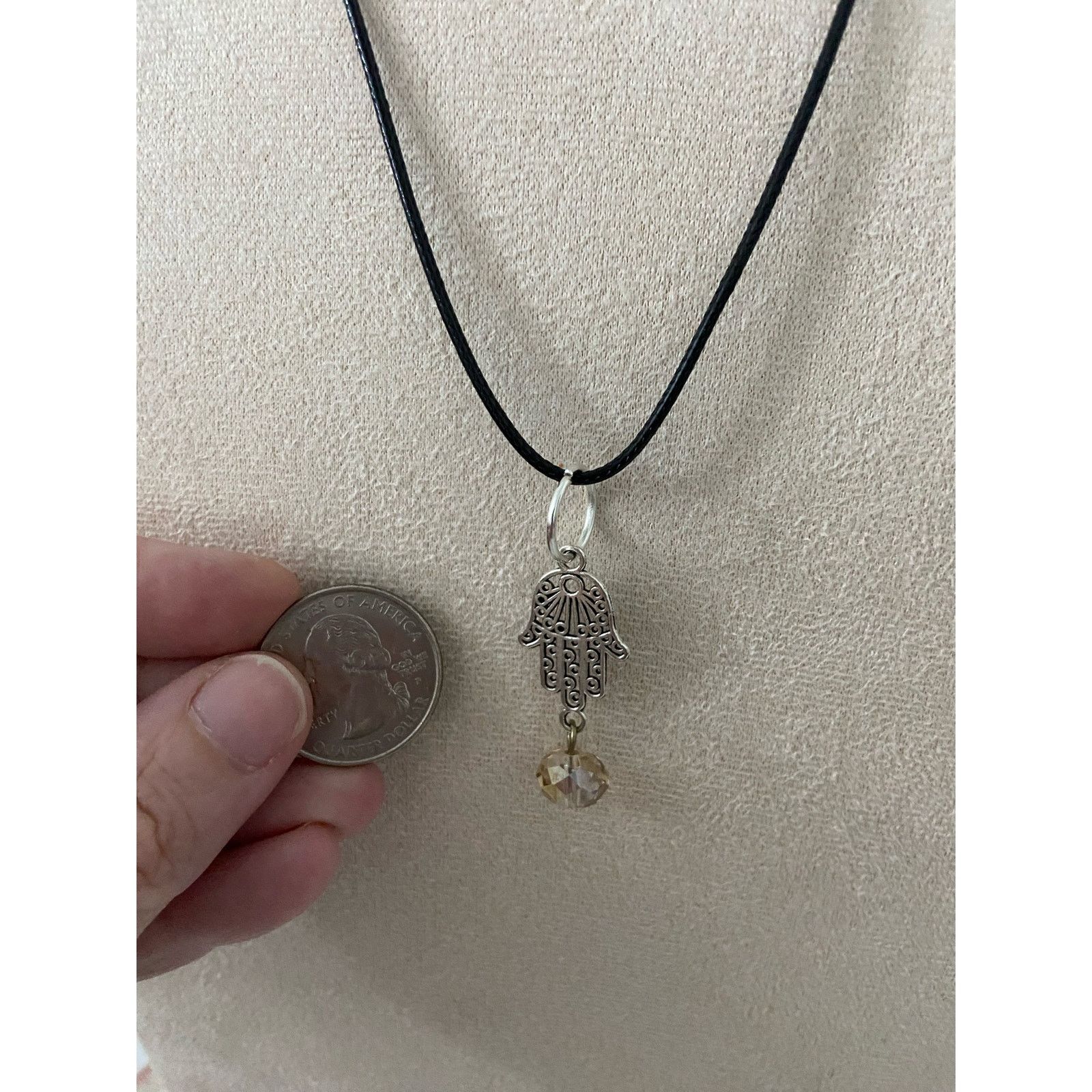Handmade hamsa necklace Size ONE SIZE - 2 Thumbnail