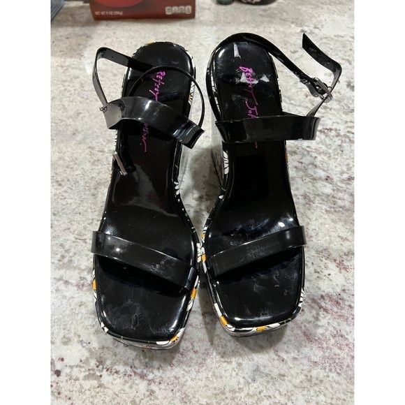 Betsey Johnson Betsey Johnson Landry Wedge In Daisy Multi‎ Print - NWOT - S Size US 8 / IT 38 - 4 Thumbnail
