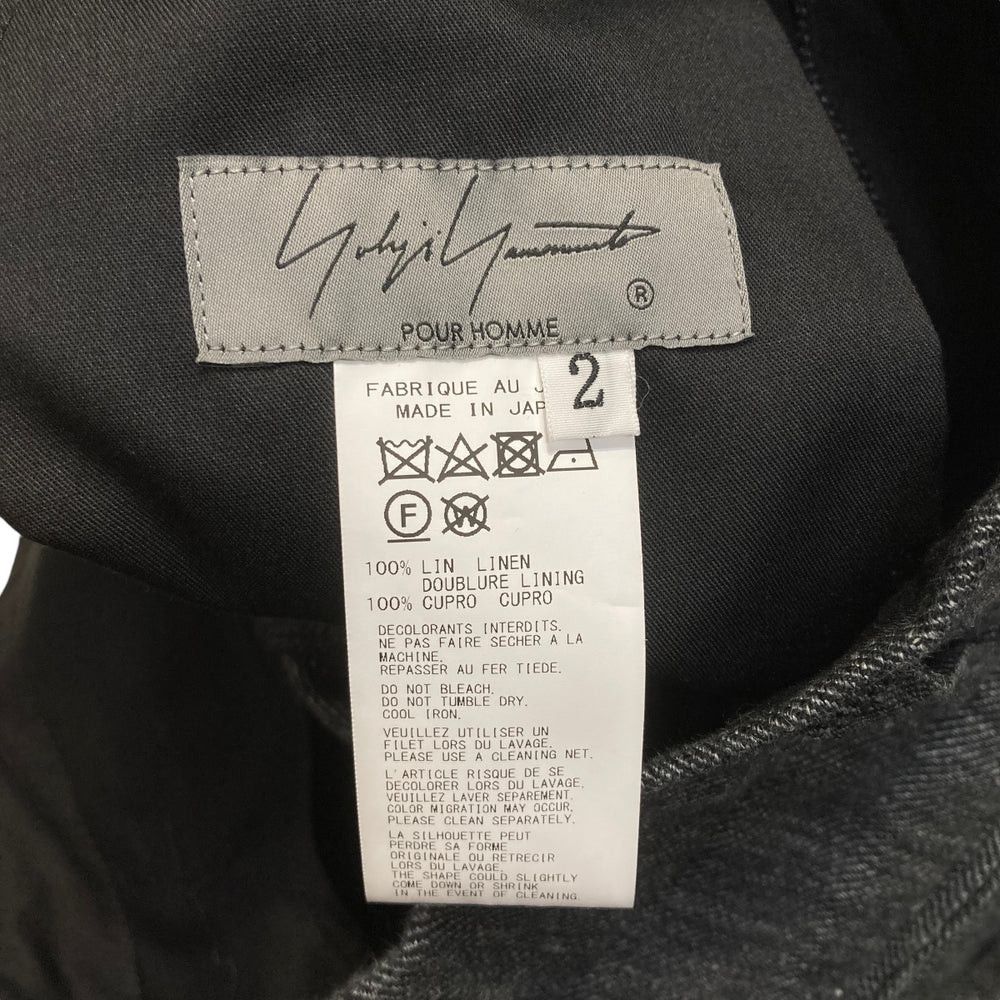 Yohji Yamamoto Yohji Yamamoto pour homm/ 24SS Coin/Linen Twill Pants Size US 34 / EU 50 - 4 Thumbnail