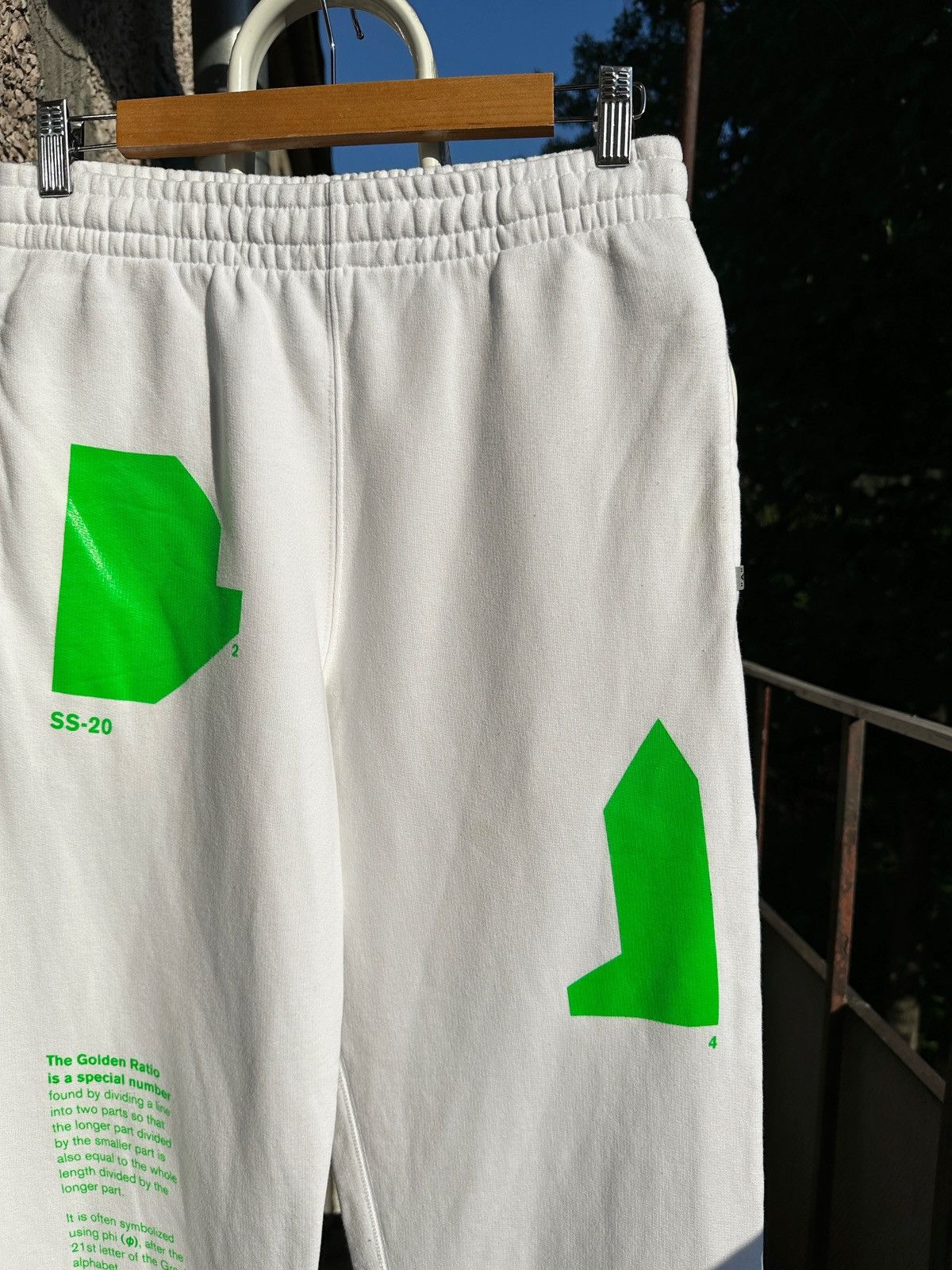 Off-White Off-White Golden Ratio White Sweatpants Size US 30 / EU 46 - 4 Thumbnail