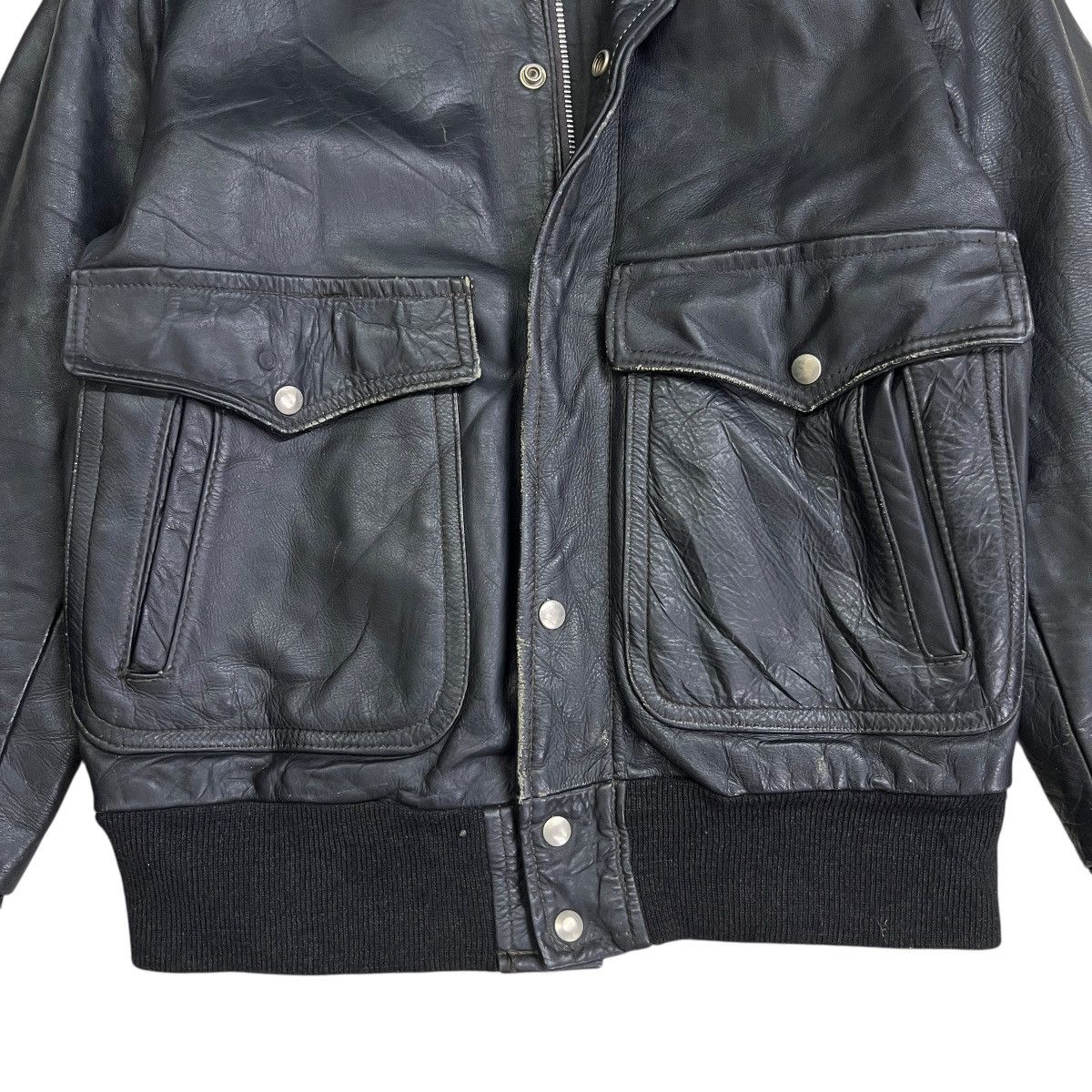 Harley Davidson 🔥 Vintage AMF HARLEY DAVISON Leather Jacket Talon Zip Usa Size US M / EU 48-50 / 2 - 6 Thumbnail
