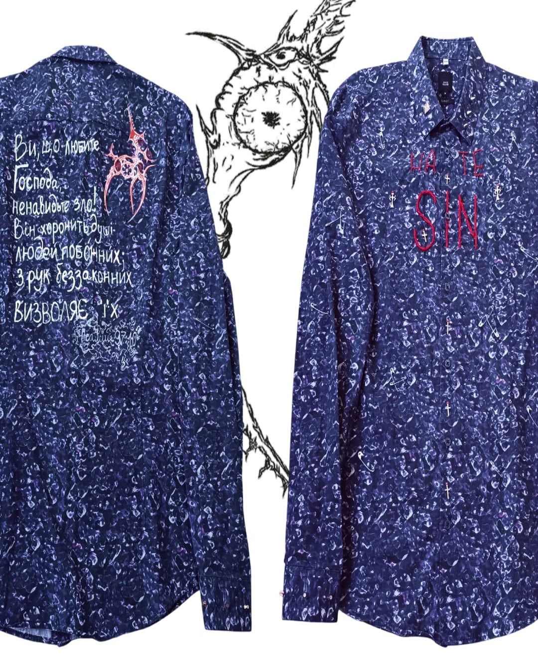 River Island Customised River Island Shirt ych+pokolinnya99 Size US M / EU 48-50 / 2 - 1 Thumbnail
