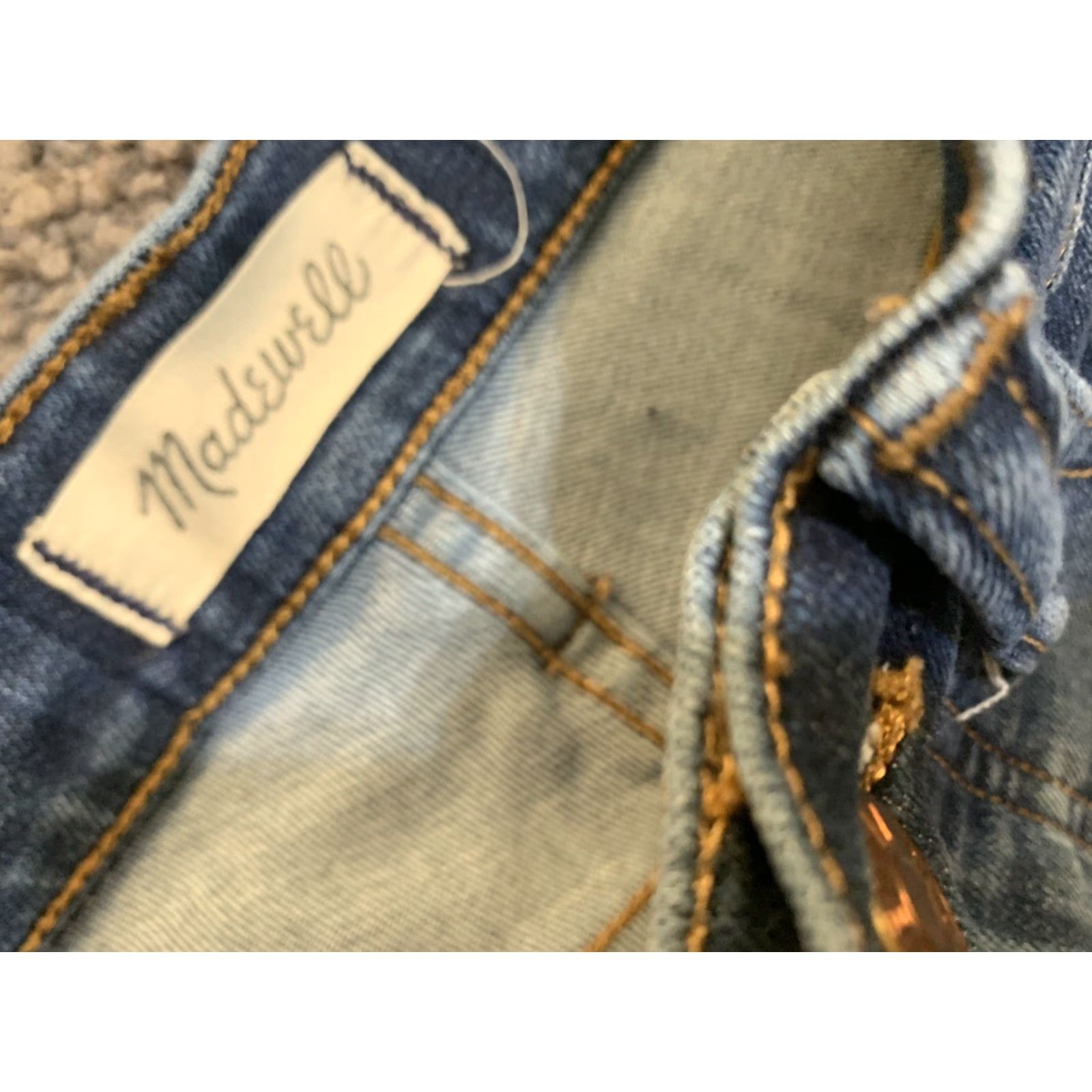 Madewell Madewell 10" High Rise Skinny Jeans Womens 24 Stretch Slim Fit Modern Blue Denim Size 42" / US 20 - 6 Thumbnail
