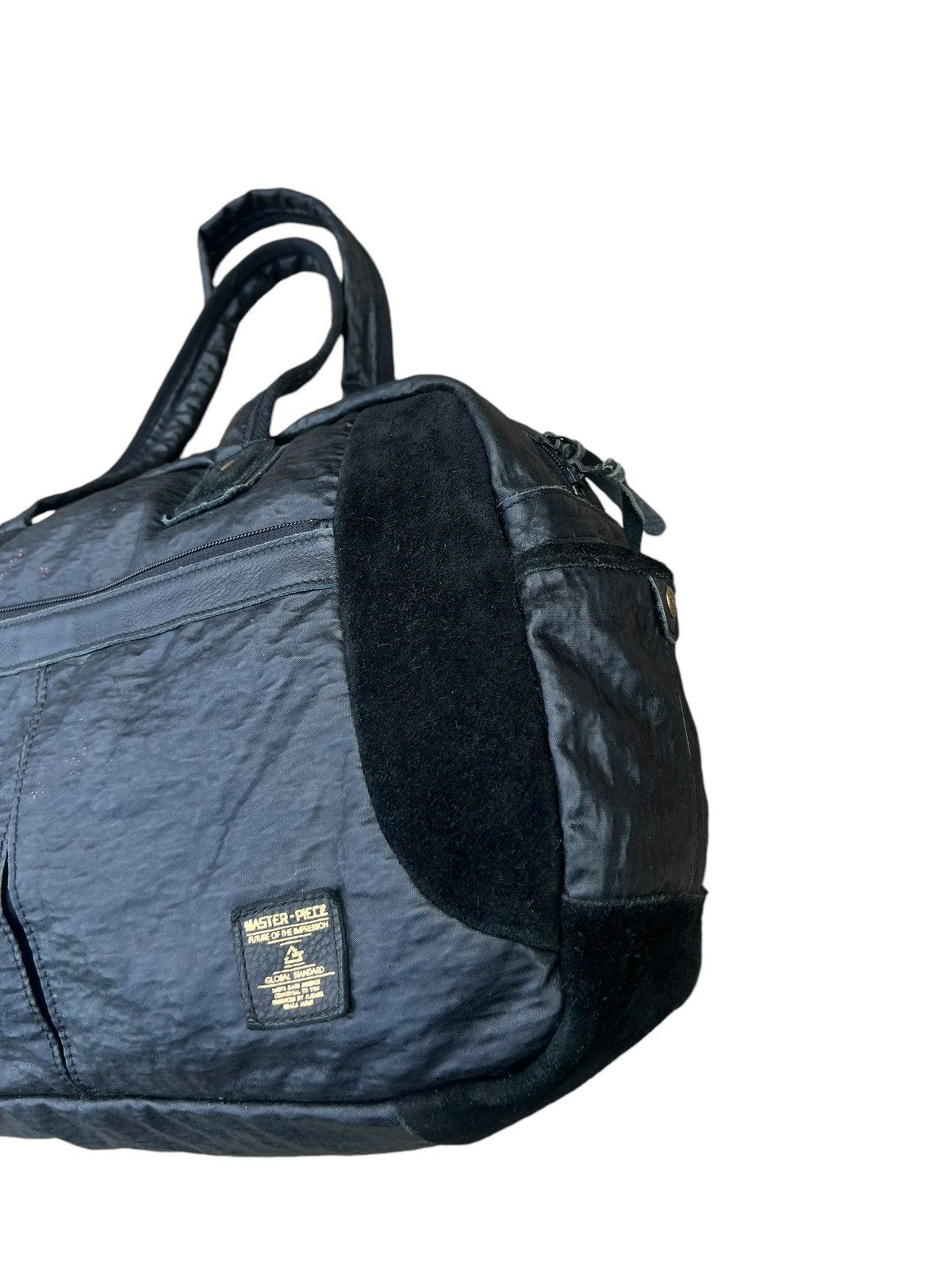 Leather Vintage Masterpiece Japan Suede Leather Wax Nylon Boston Bag Size ONE SIZE - 9 Thumbnail