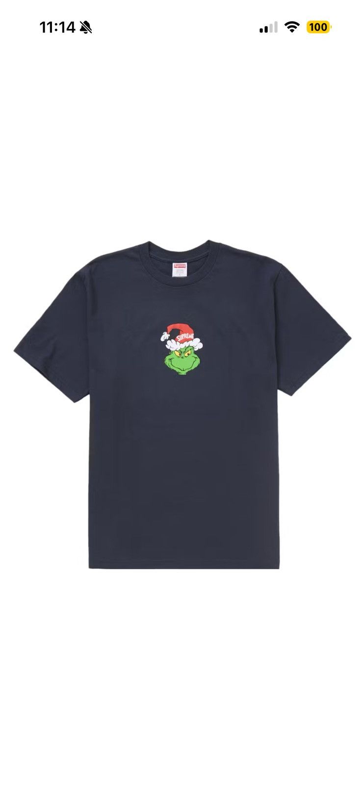 Supreme Grinch Tee FW24 Navy
