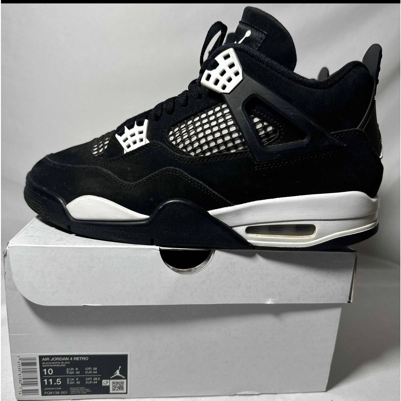Jordan Brand × Nike Size 10 - Nike Air Jordan 4 Retro White Thunder Men's Shoes Size US 10 / EU 43 - 8 Thumbnail
