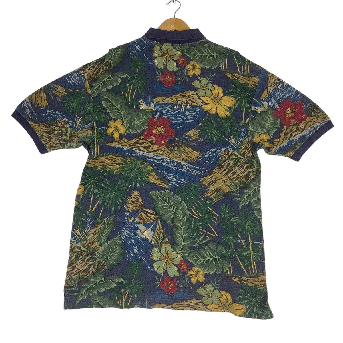 Nautica 🔥LAST PRICE🔥 Vintage Nautica Hibiscus Polo Size US XL / EU 56 / 4 - 6 Thumbnail