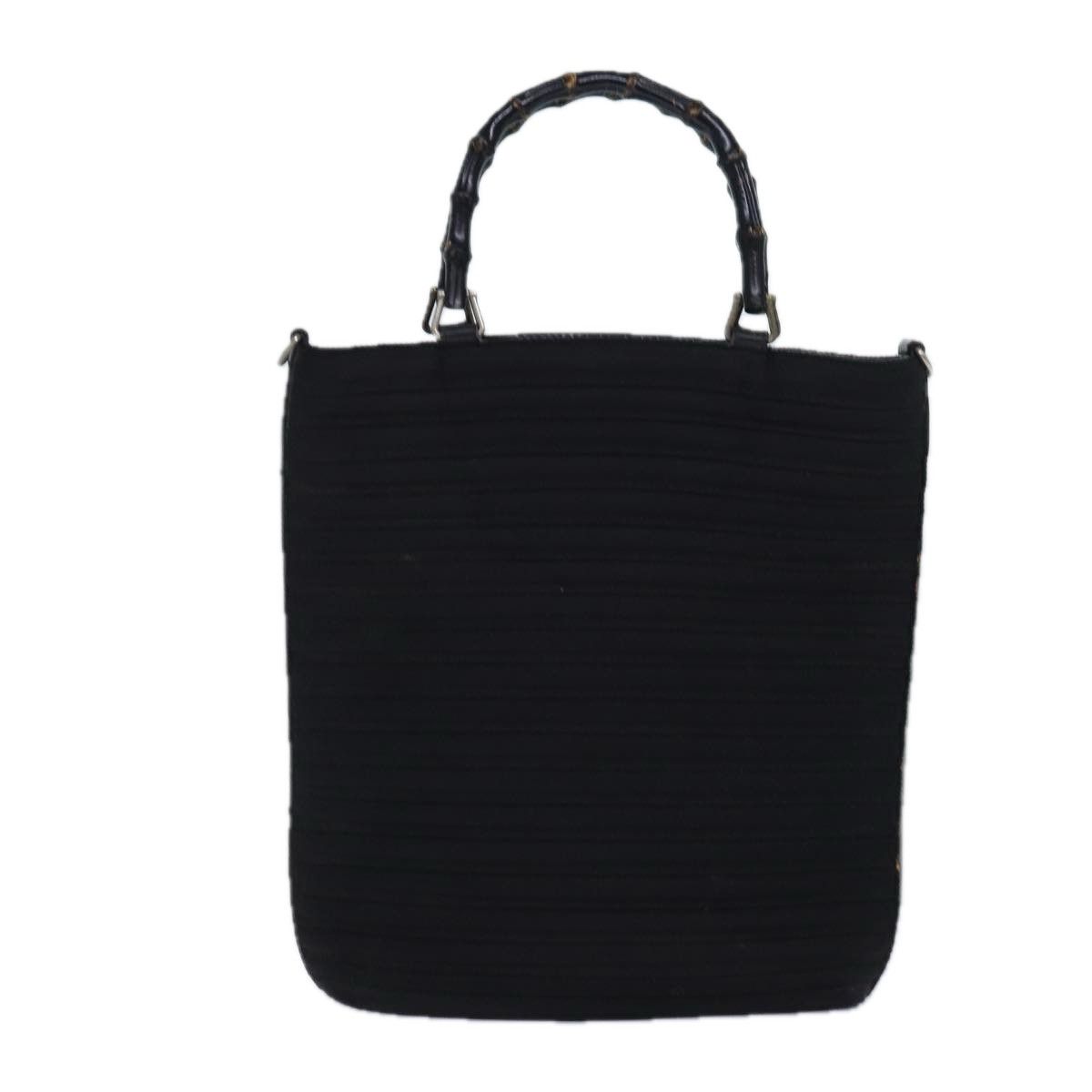 Gucci Bamboo Black Synthetic Handbag (Pre-Owned) Size ONE SIZE - 1 Thumbnail