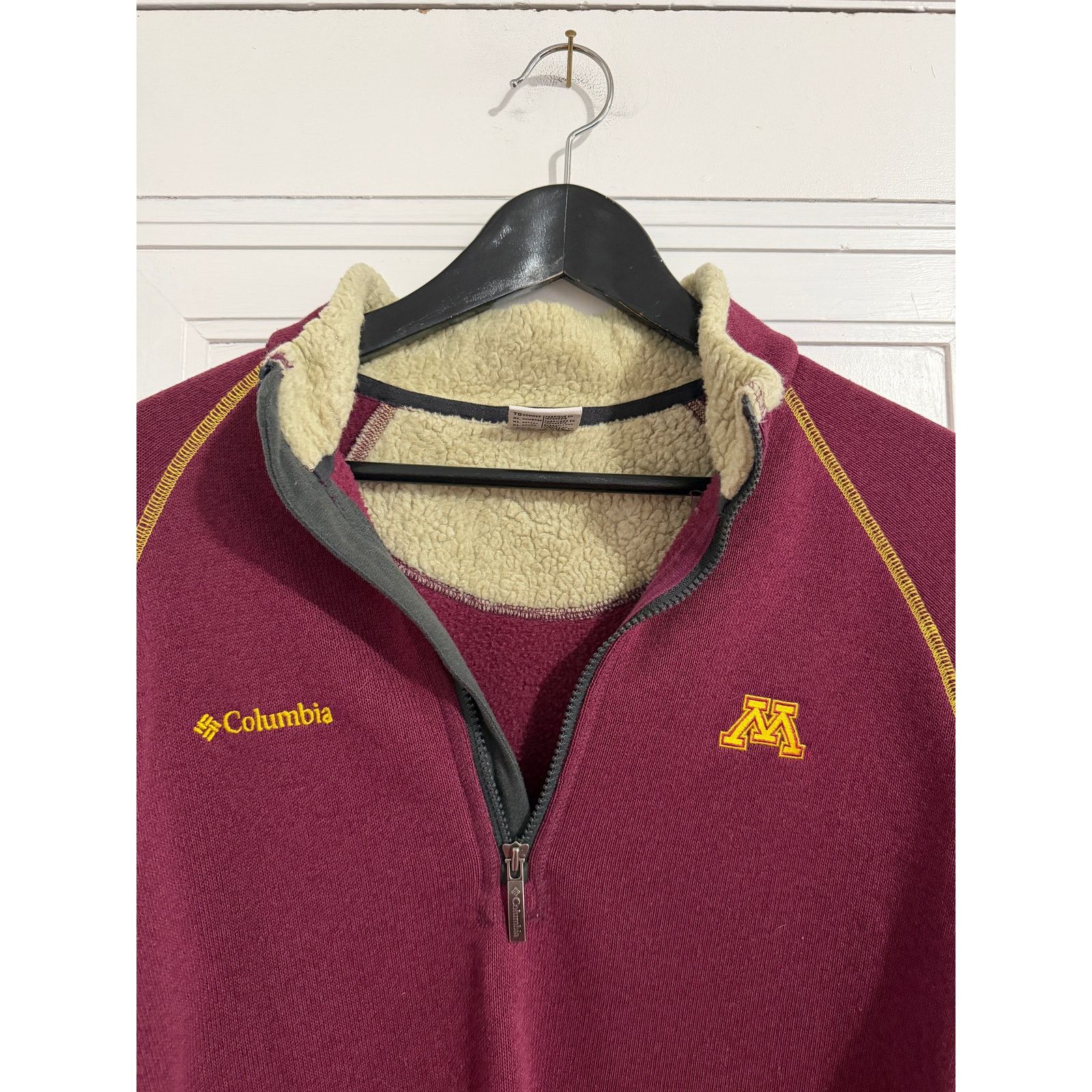 Columbia Minnesota Gophers Fleece-Lined 1/4-Zip Size XL Size US XL / EU 56 / 4 - 2 Thumbnail