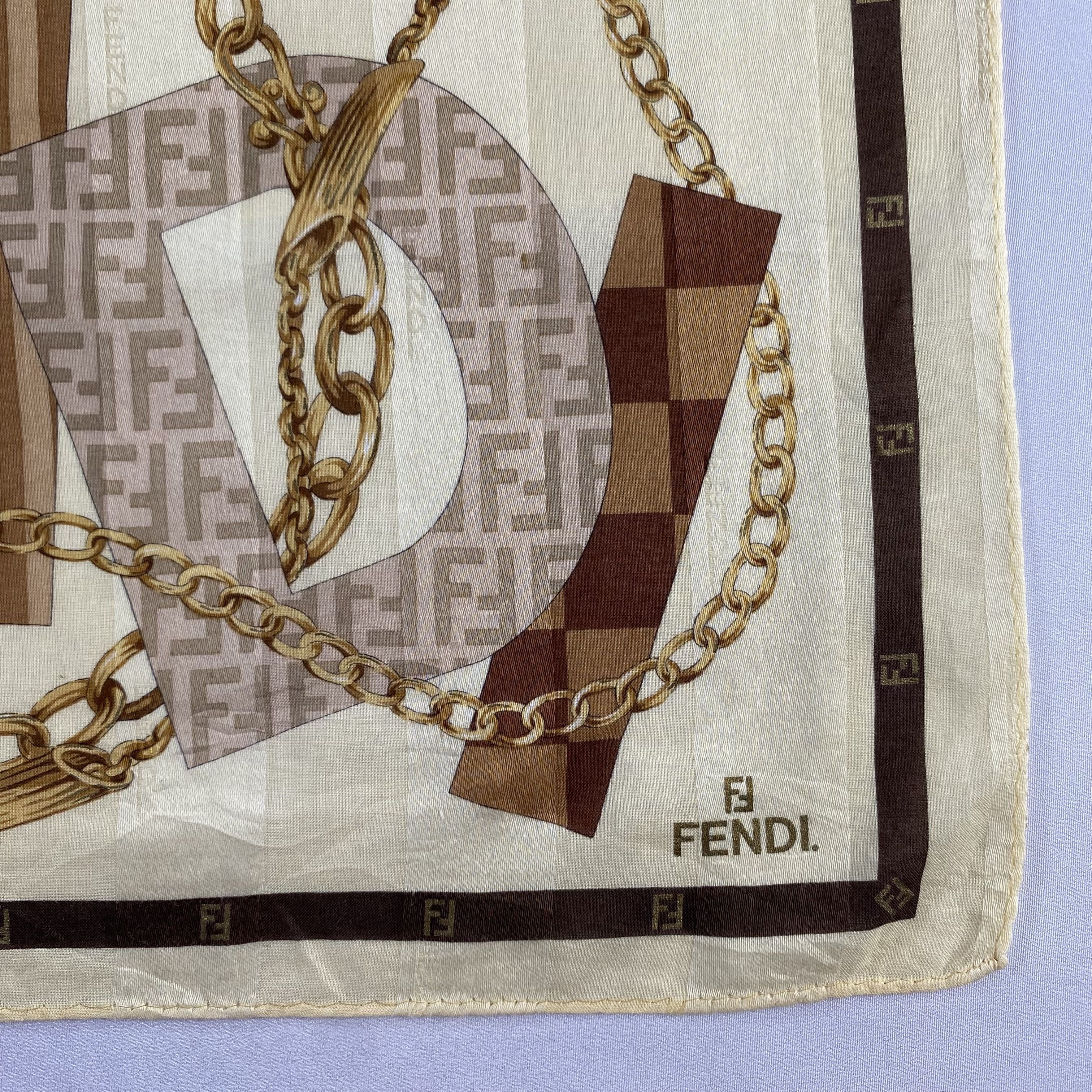 Vintage Fendi Handkerchief / Neckerchief / Bandana-P625 Size ONE SIZE - 3 Thumbnail