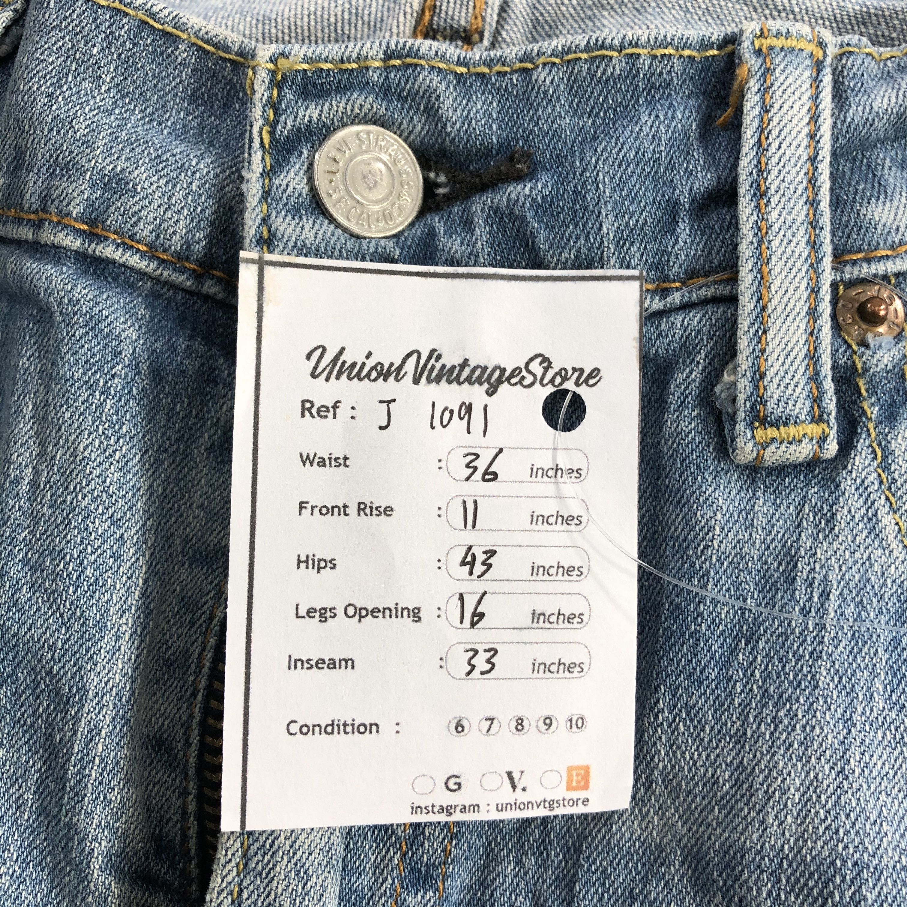 Levi's Rusty Vintage Levis 514 Jeans Stone Wash Denim-J1091 Size US 36 / EU 52 - 12 Thumbnail