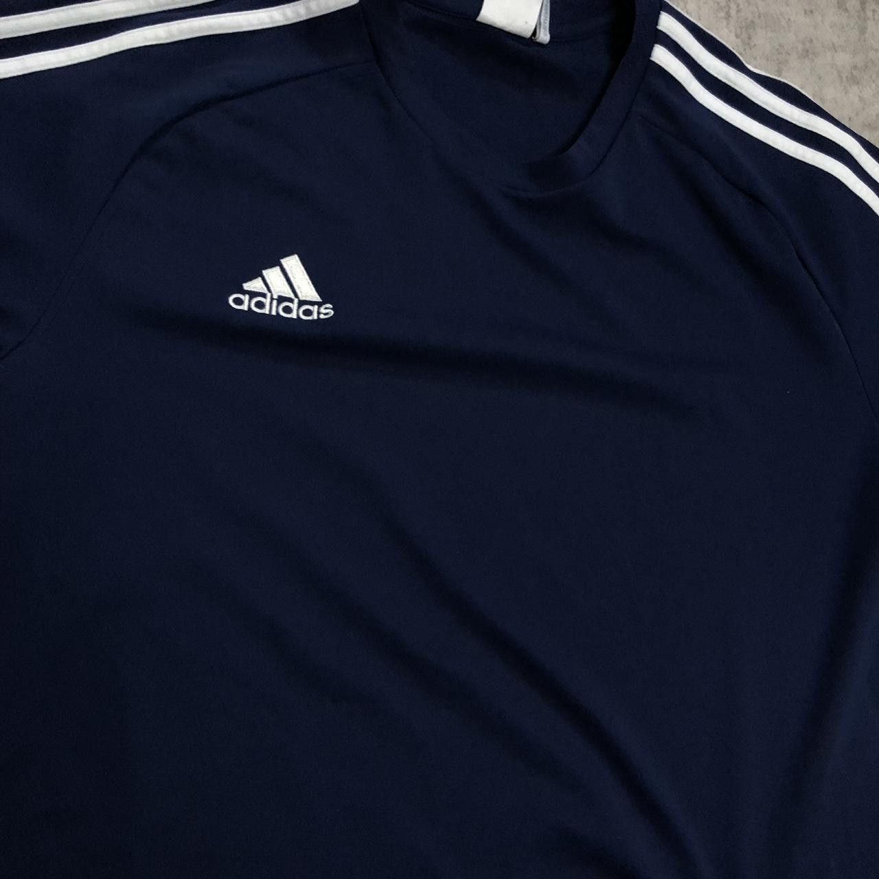 Adidas Navy Adidas T-shirt #AdidasTee Size US XL / EU 56 / 4 - 2 Thumbnail