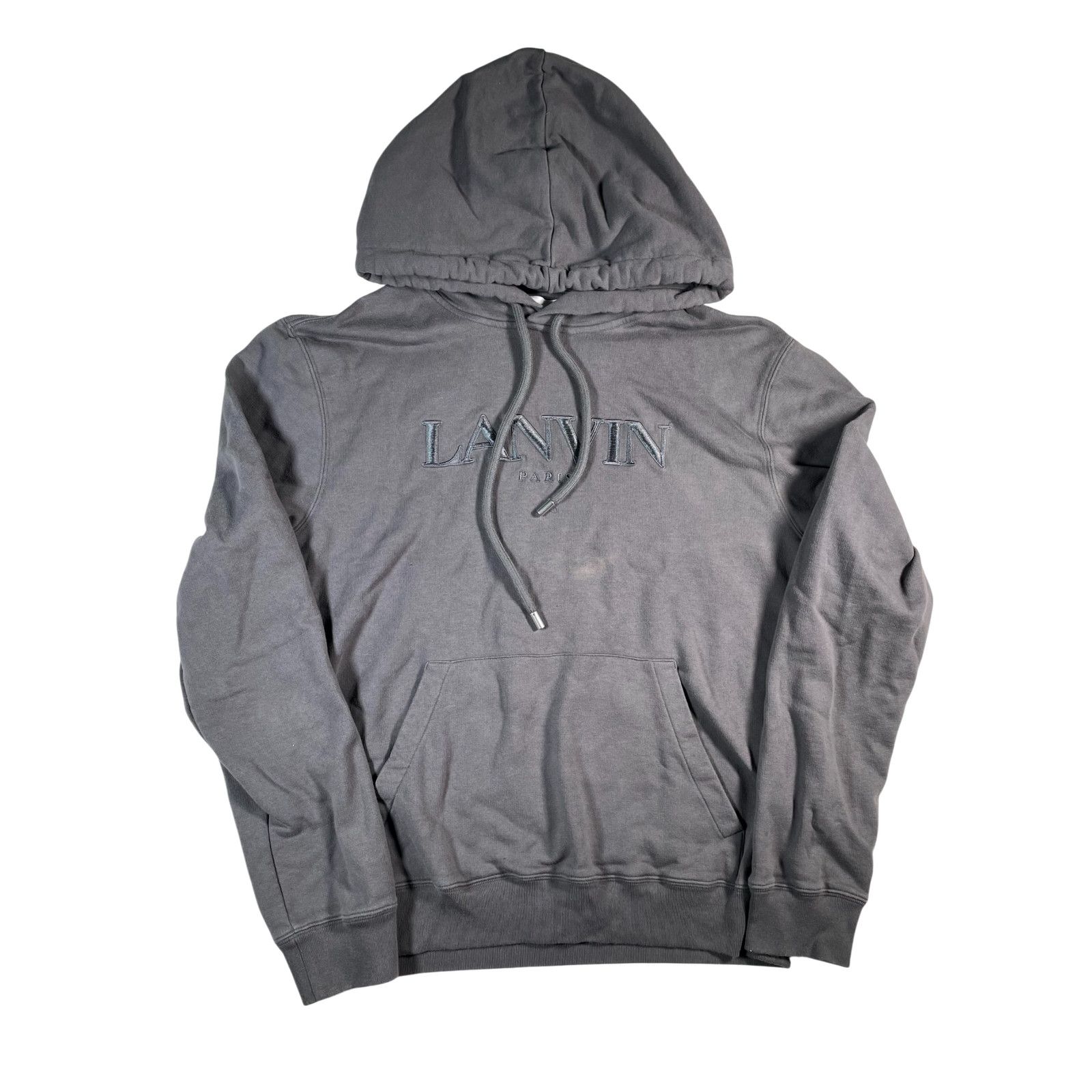 Lanvin Lanvin Stone Embroidered Logo Grey Hoodie Size US XL / EU 56 / 4 - 1 Thumbnail