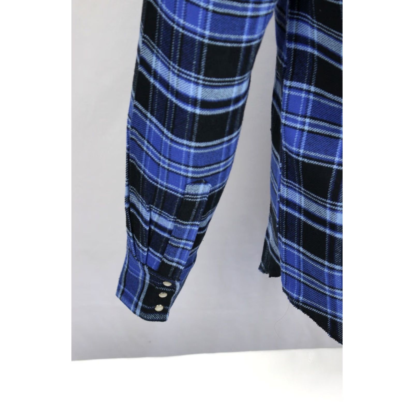 Wrangler Wrangler Men's Heavyweight Brushed Plaid Shirt Snap Flannel Small Classic Blue Size US S / EU 44-46 / 1 - 3 Thumbnail
