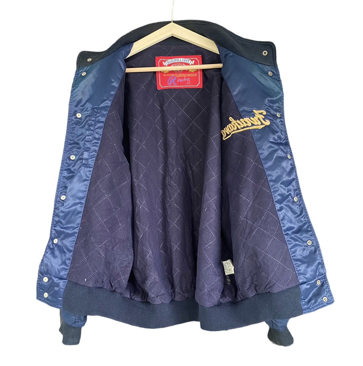 Vtg Rawling Bomber Jacket Button (L)