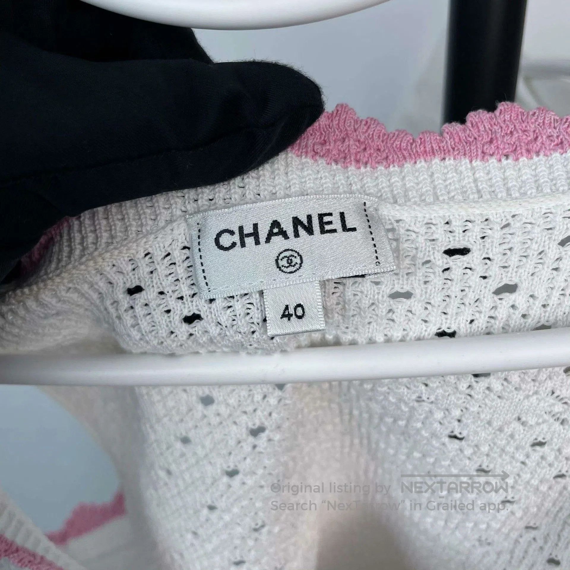 Chanel Chanel 24P White Knit Two. Size 39" - 4 Thumbnail