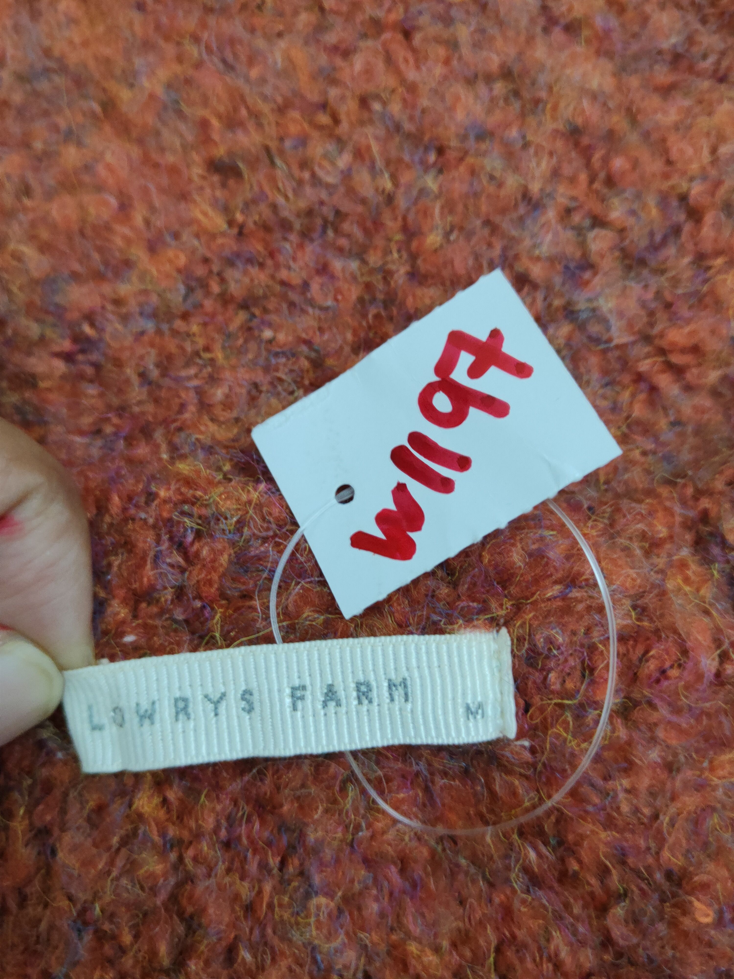 Homespun Knitwear × LOWRYS FARM × Vintage Lowrys Farm Orange Knitwear Sweatshirts #W1197 Size M / US 6-8 / IT 42-44 - 12 Thumbnail