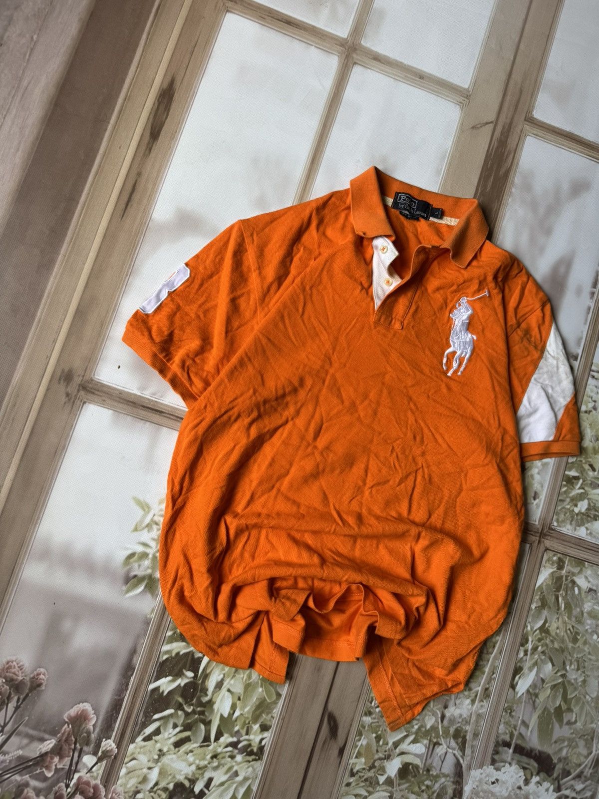 Polo Ralph Lauren Polo Ralph Lauren Big Pony Mesh Polo - Bright Orange Size US L / EU 52-54 / 3 - 2 Thumbnail