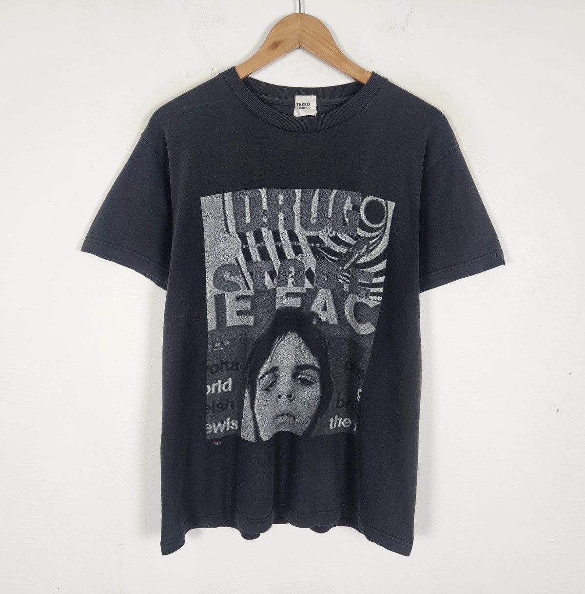 Takeo Kikuchi Takeo Kikuchi Vintage 90s Drug Face photo tee shirt Size US M / EU 48-50 / 2 - 2 Thumbnail