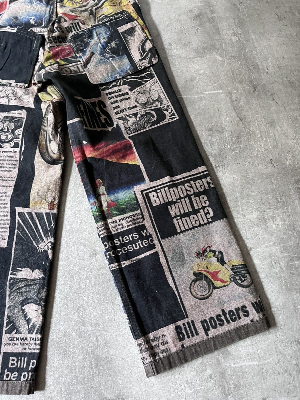 Yohji Yamamoto Y's x Shotaro Ishinomori A/W 2007 reversible pants Size US 30 / EU 46 - 7 Thumbnail