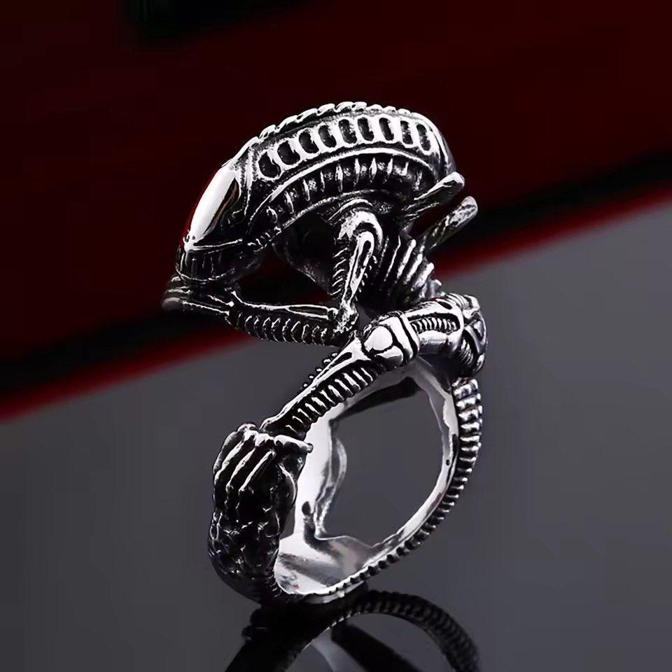 Vintage Alien Ring ( size 7-13 ) Size ONE SIZE - 3 Thumbnail