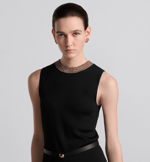 Dior o1w1db11225 454T06 Embroidered Tunic in Black Size M / US 6-8 / IT 42-44 - 4 Thumbnail