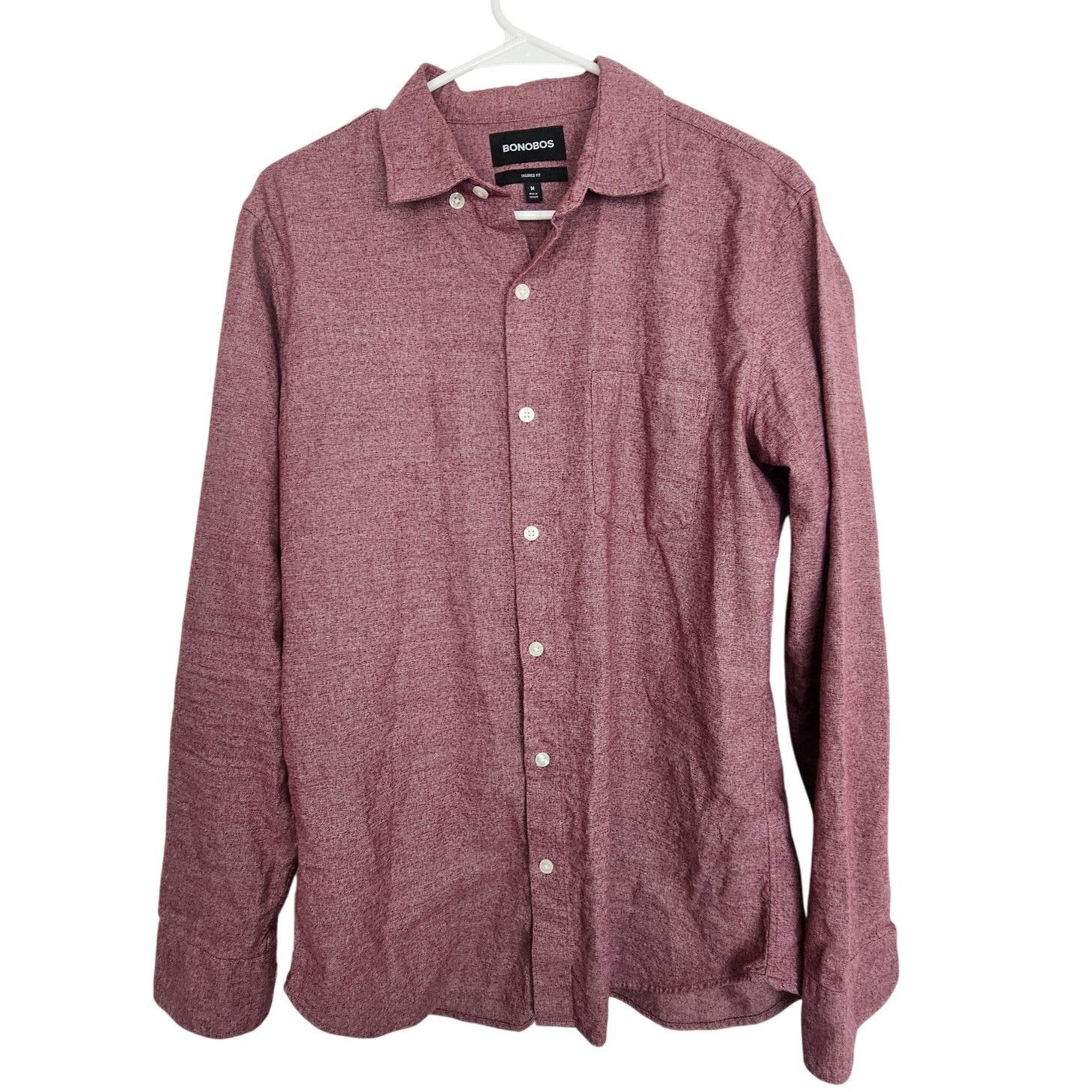 Bonobos Bonobos Mens Flannel Shirt Size M Tailored Fit Minimalist Size US M / EU 48-50 / 2 - 1 Thumbnail