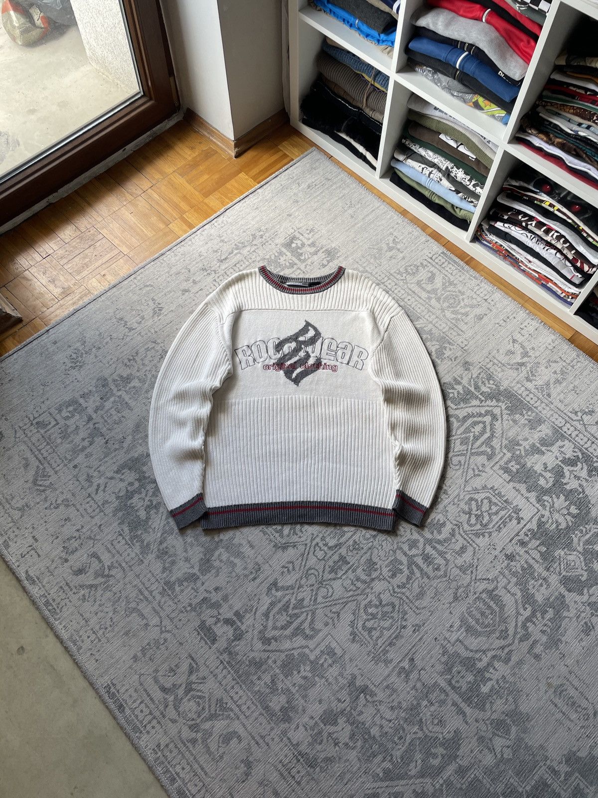 Coloured Cable Knit Sweater × Japanese Brand × Zara Rare