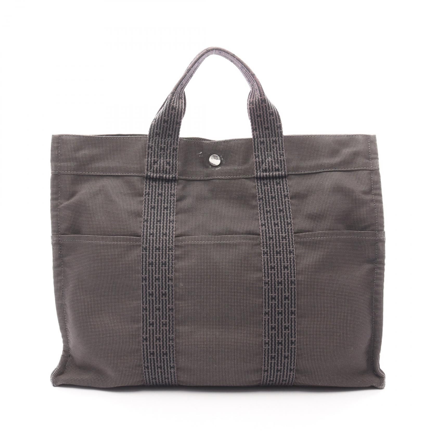 Hermes Hermes Hermes Herline MM Nylon Canvas Tote Bag Textile Tote Bag DUTY FREE for USA Size ONE SIZE - 1 Thumbnail