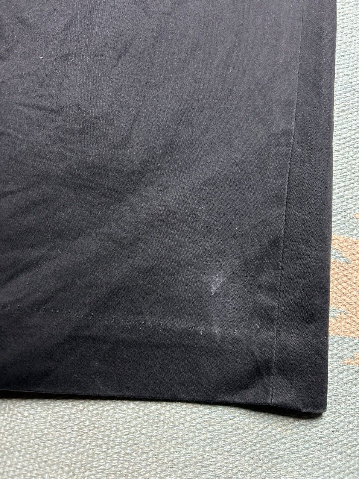 Vintage Vtg 1950s black gabardine skirt ruffled pockets western 24” Size 24" / US 00 / IT 34 - 6 Thumbnail
