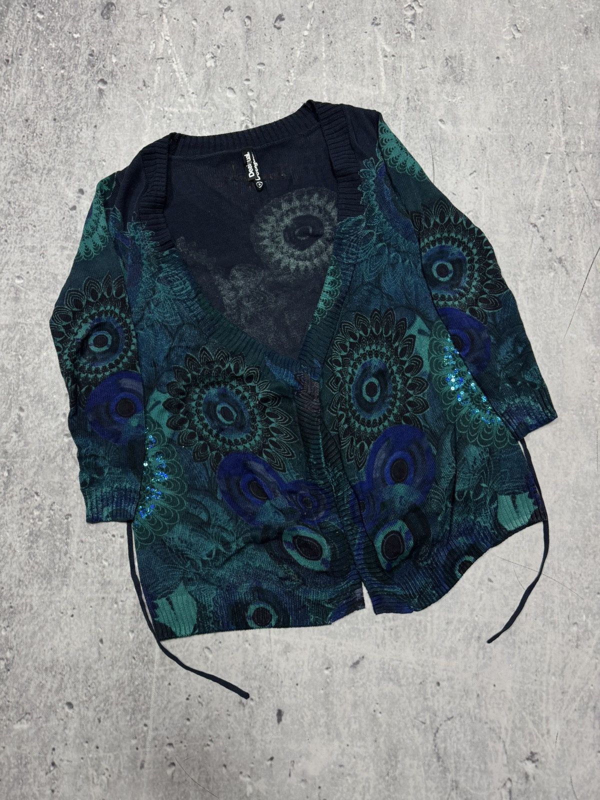 Desigual × Hysteric Glamour × Japanese Brand Desigual Avant Garde style Opium wmns Cardigan Size S / US 4 / IT 40 - 4 Thumbnail