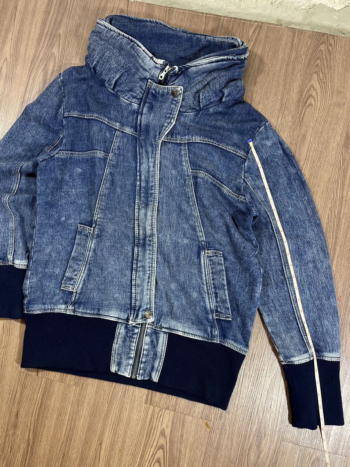 Japanese Brand Private Pause Bono Sweat Denim Jacket Size US L / EU 52-54 / 3 - 16 Thumbnail