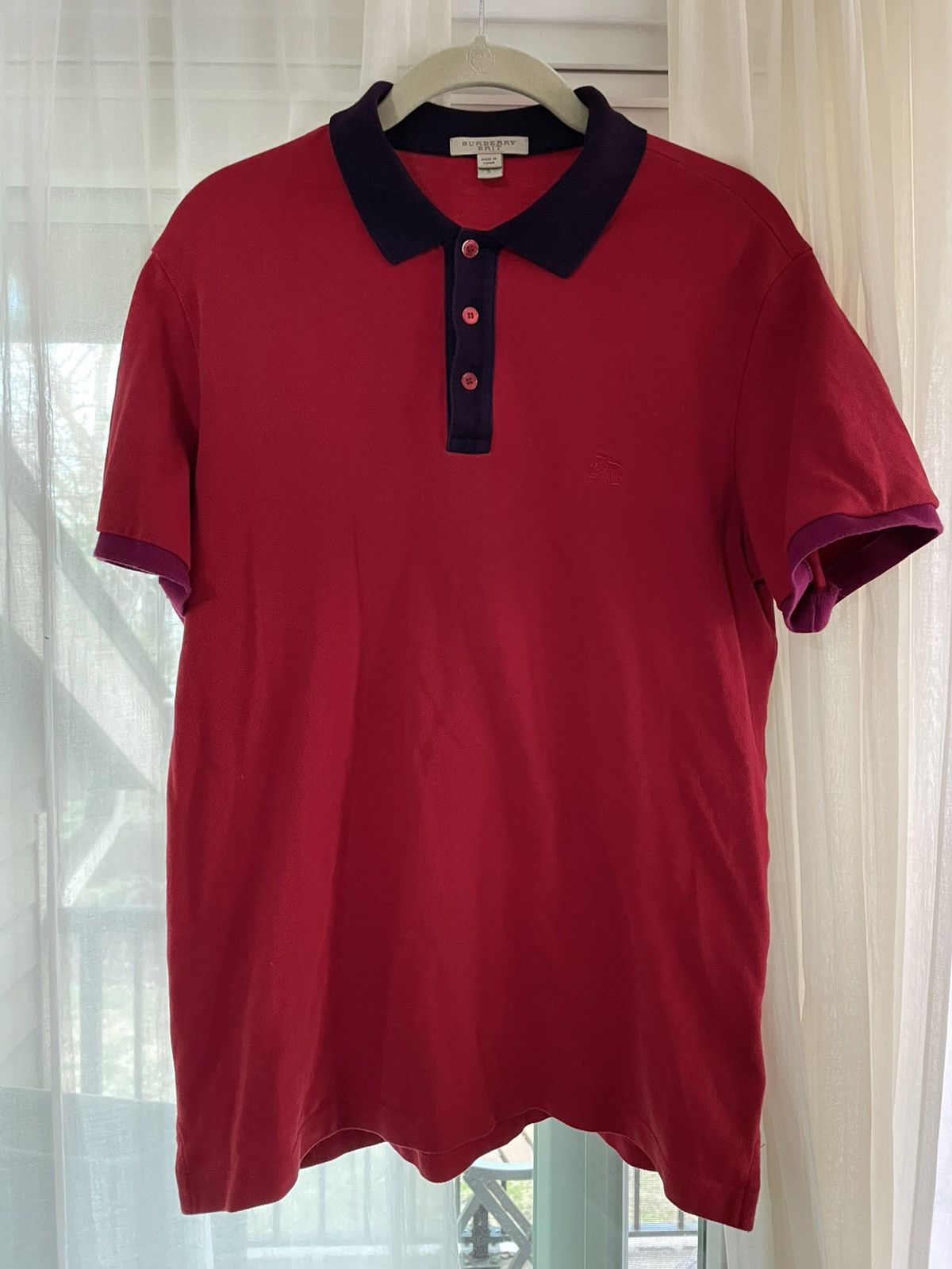 Burberry Burberry Red Polo Size US S / EU 44-46 / 1 - 1 Thumbnail