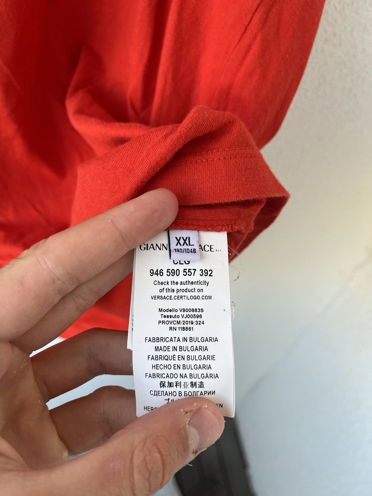 Designer × Versace Versace Collection Red T-shirt Tee Size US XL / EU 56 / 4 - 11 Thumbnail