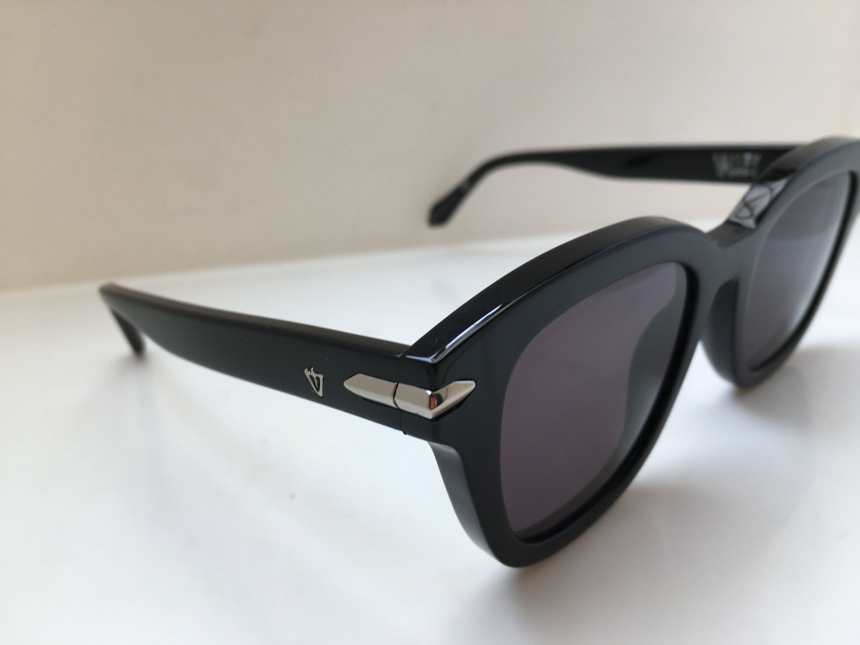 Valley Eyewear Handmade Valley Brake Black Aceatate Sunglasses Frame Size ONE SIZE - 2 Thumbnail
