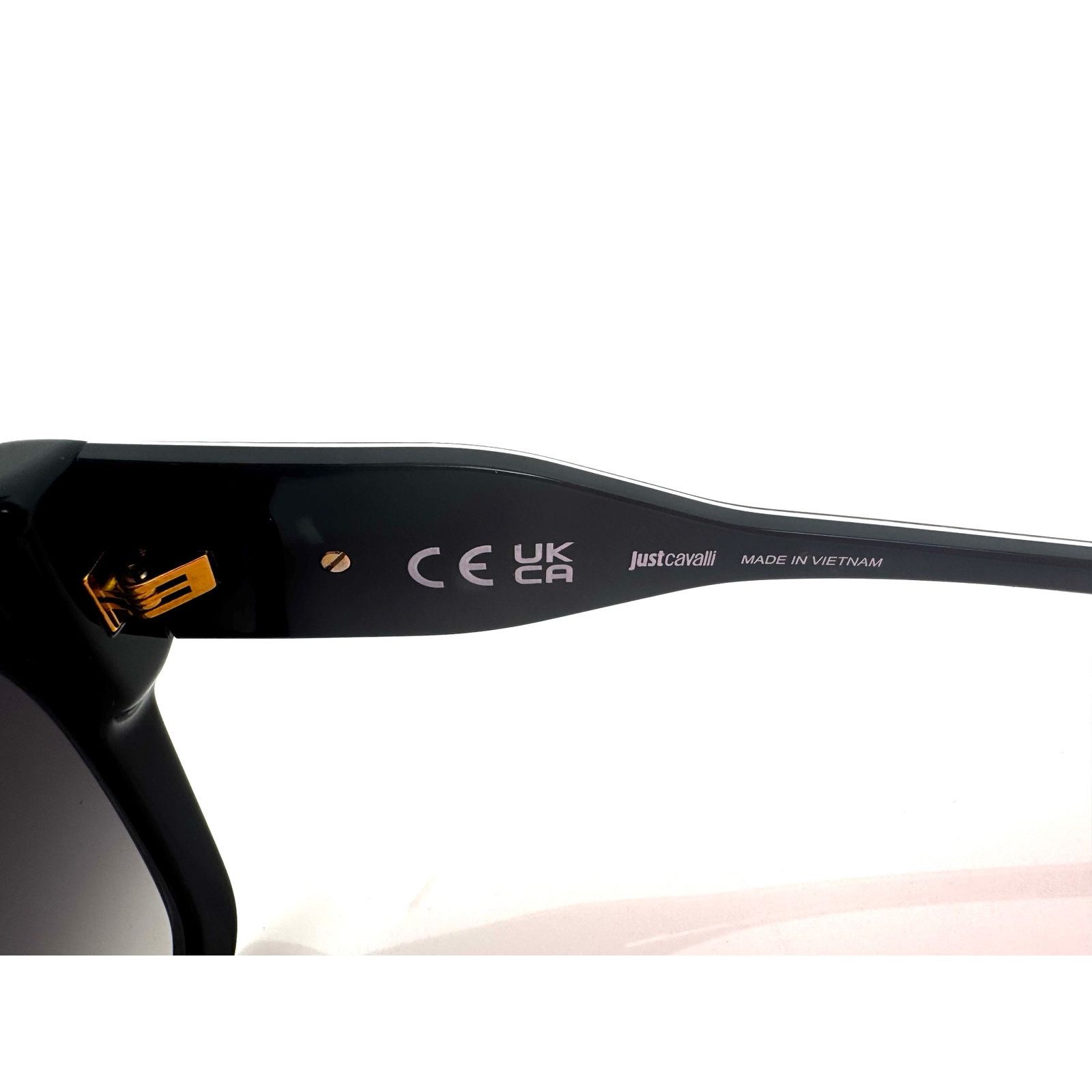 Just Cavalli Just Cavalli Logo Plaque Reptile Arm Oversized Sunglasses Size ONE SIZE - 5 Thumbnail