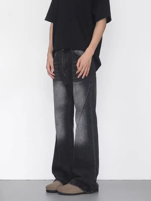 Japanese Brand Kasuga x Egawa Washed street Y2K baggy micro flare jeans Size US 34 / EU 50 - 8 Thumbnail