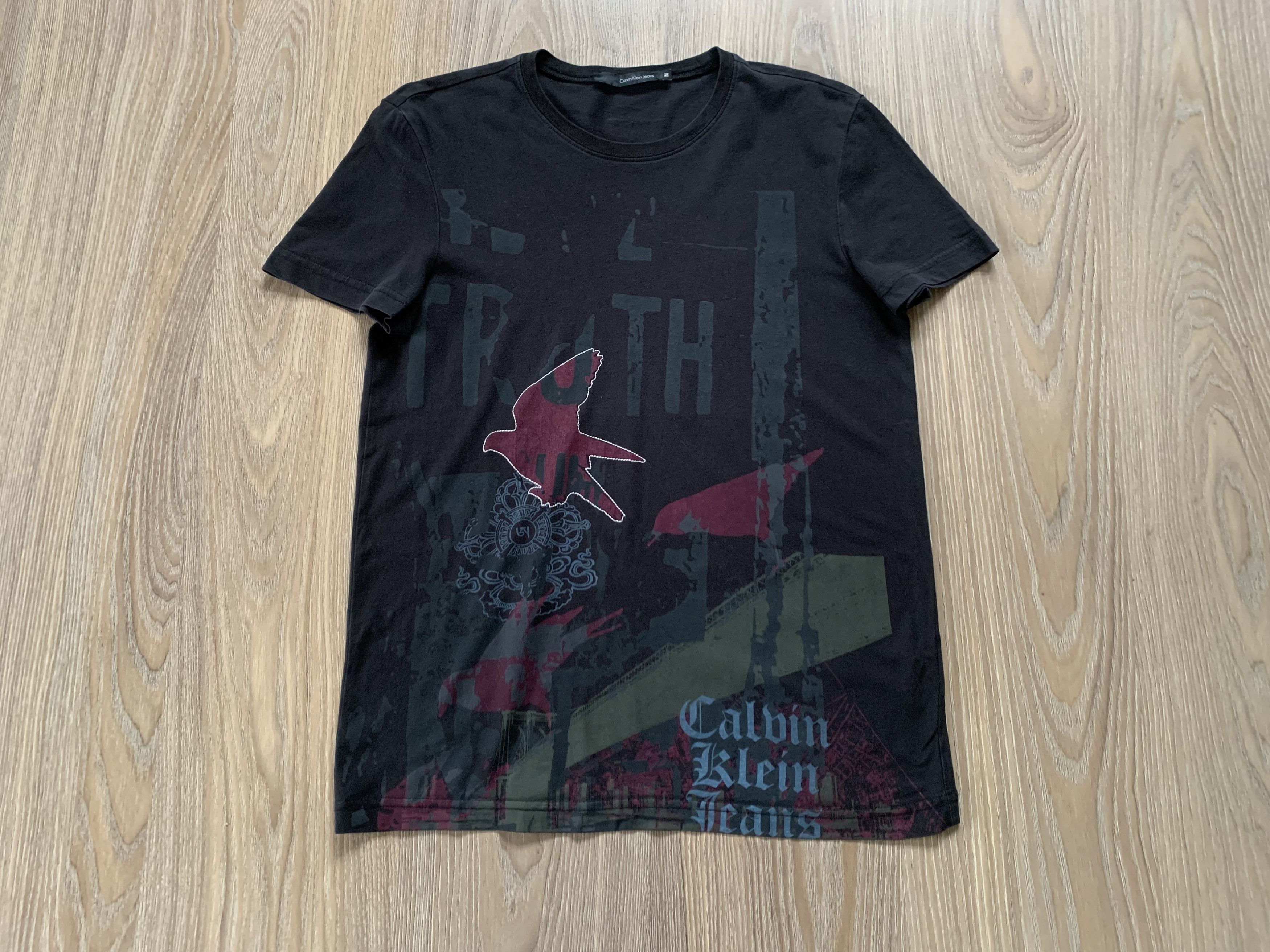 Calvin Klein Mens Calvin Klein Jeans Vintage Printed T Shirt Size US M / EU 48-50 / 2 - 2 Thumbnail